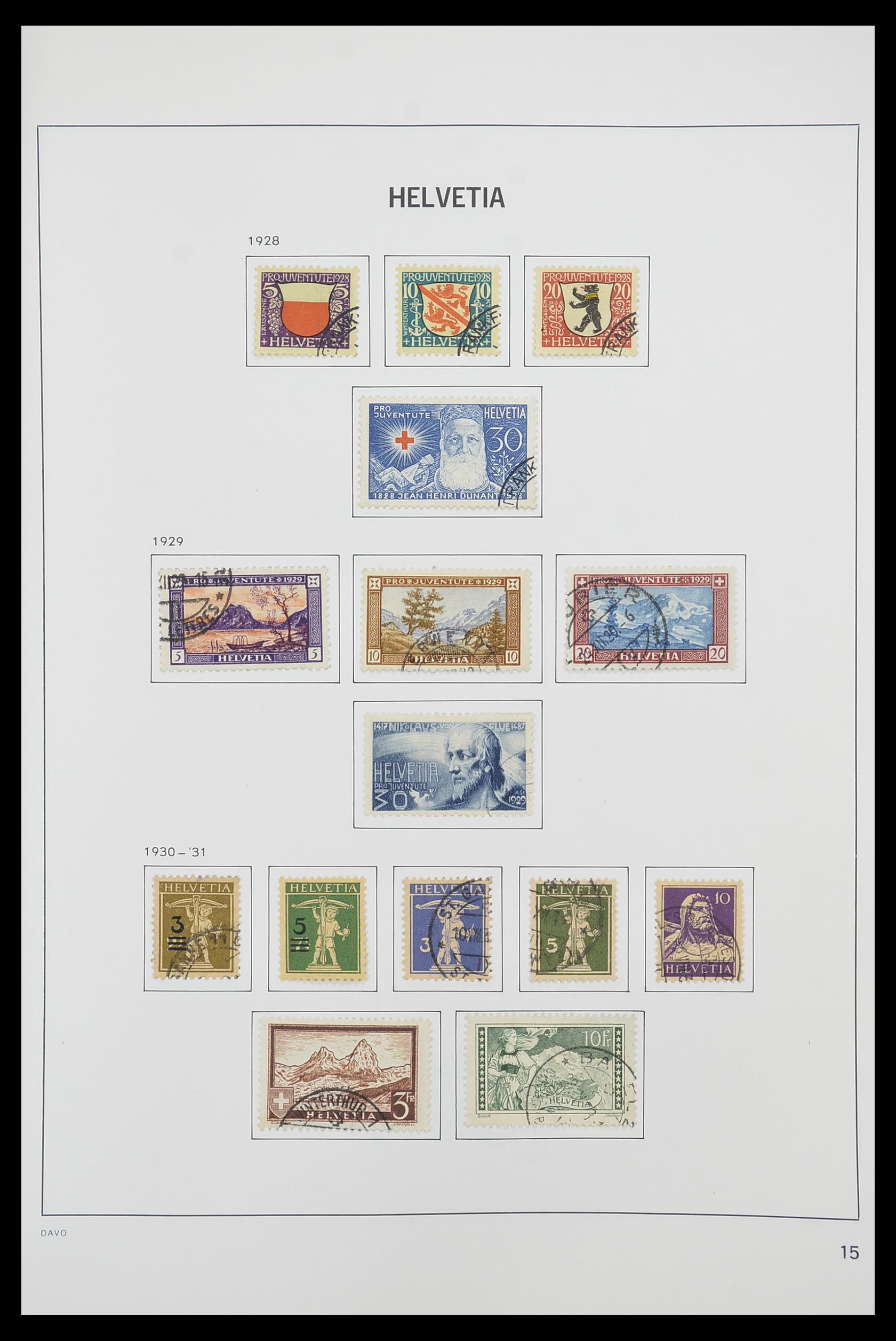 33925 013 - Stamp collection 33925 Switzerland 1854-1991.