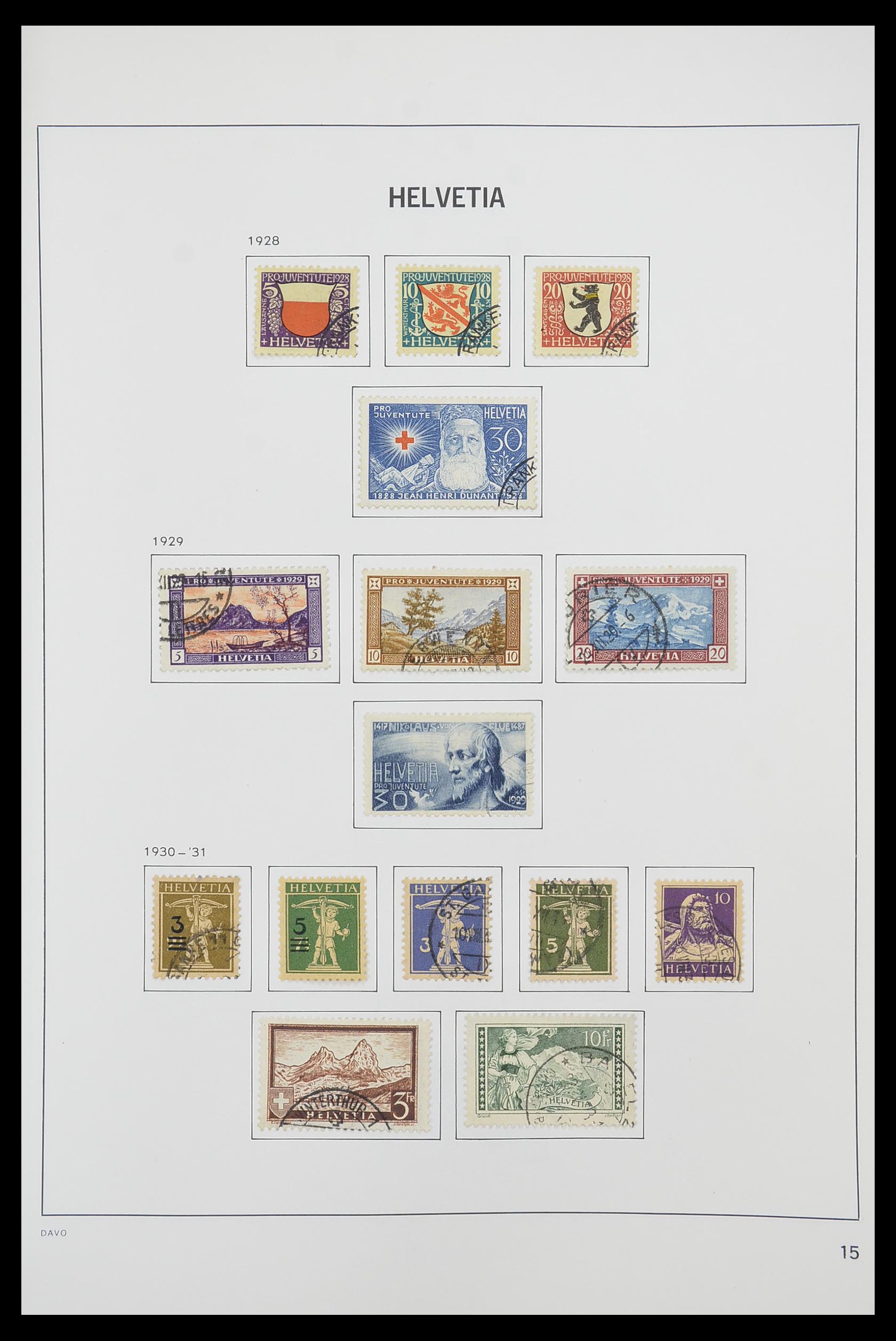 33925 013 - Postzegelverzameling 33925 Zwitserland 1854-1991.