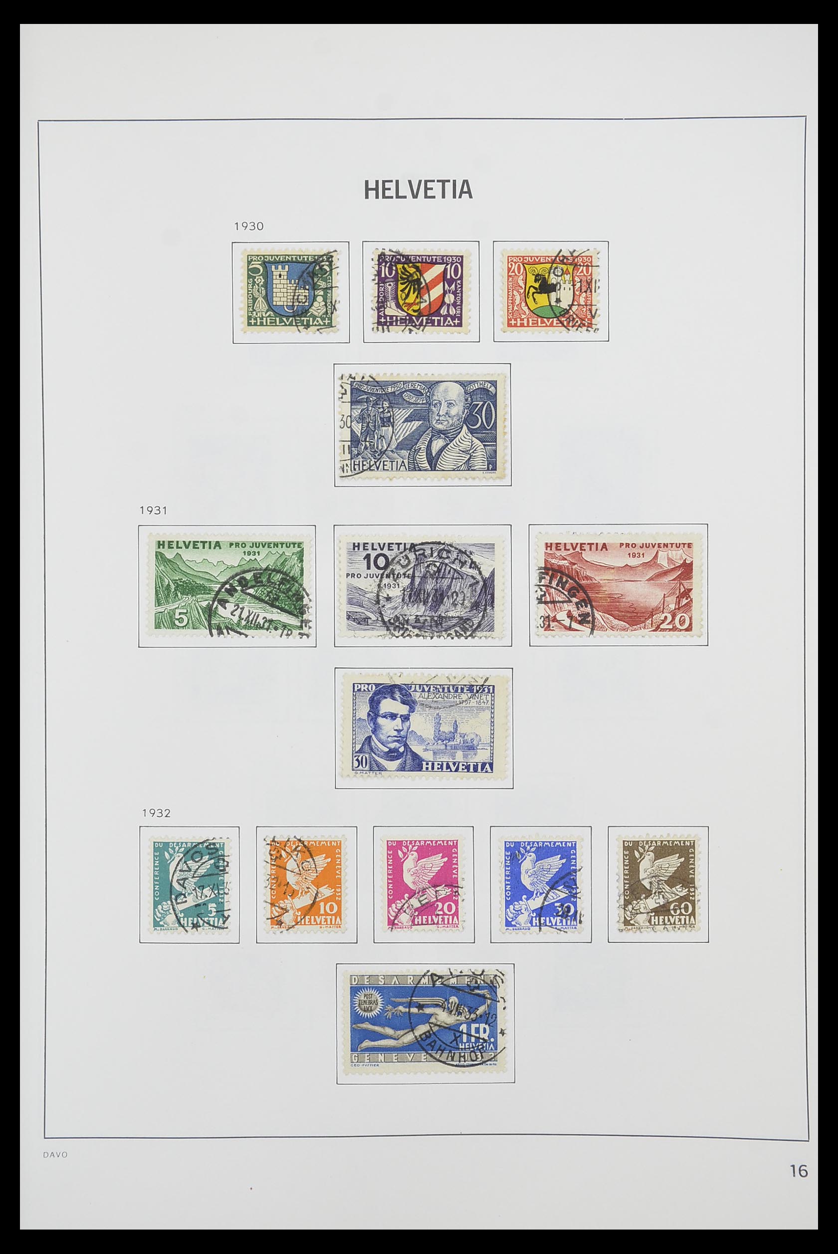33925 014 - Postzegelverzameling 33925 Zwitserland 1854-1991.