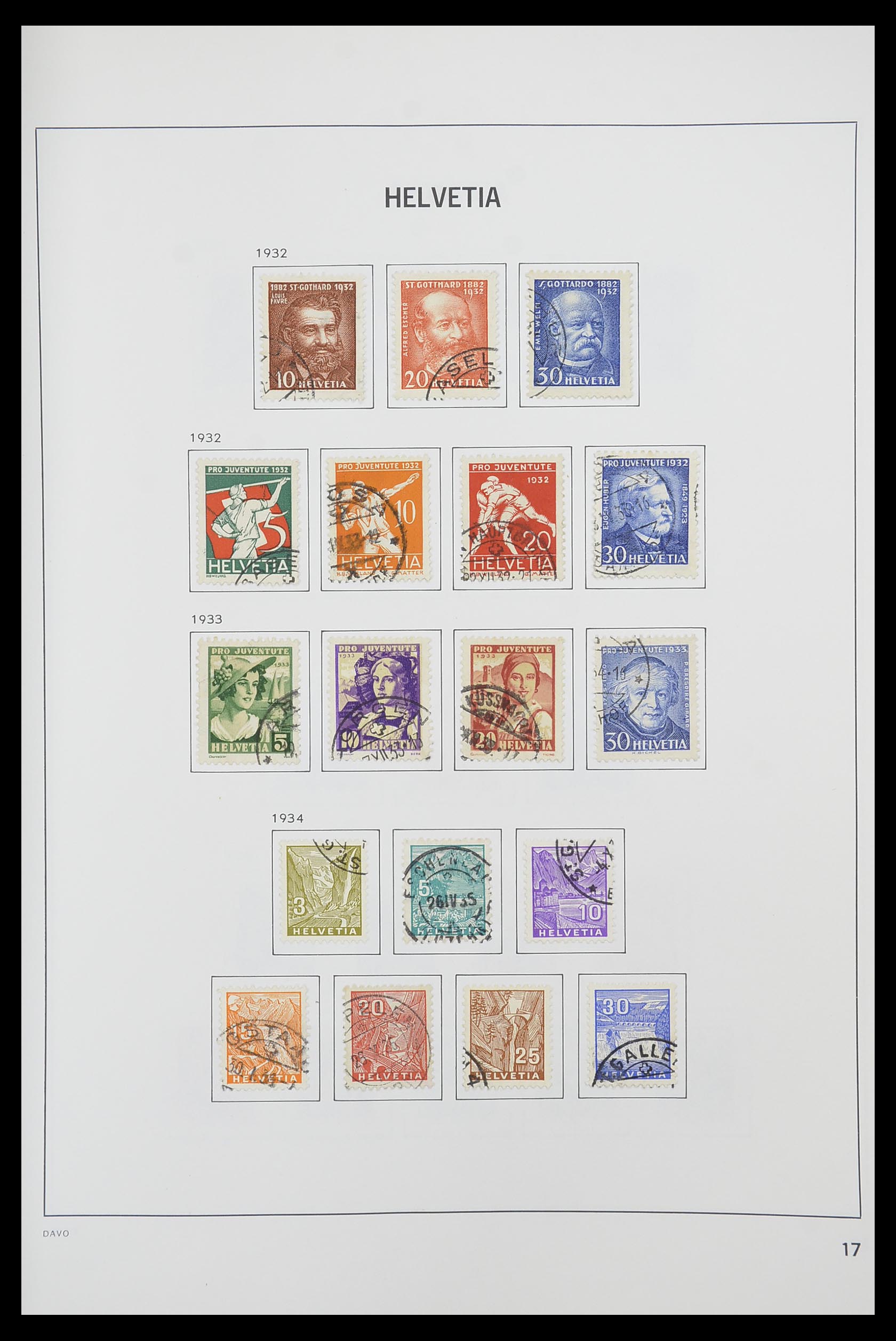 33925 015 - Stamp collection 33925 Switzerland 1854-1991.