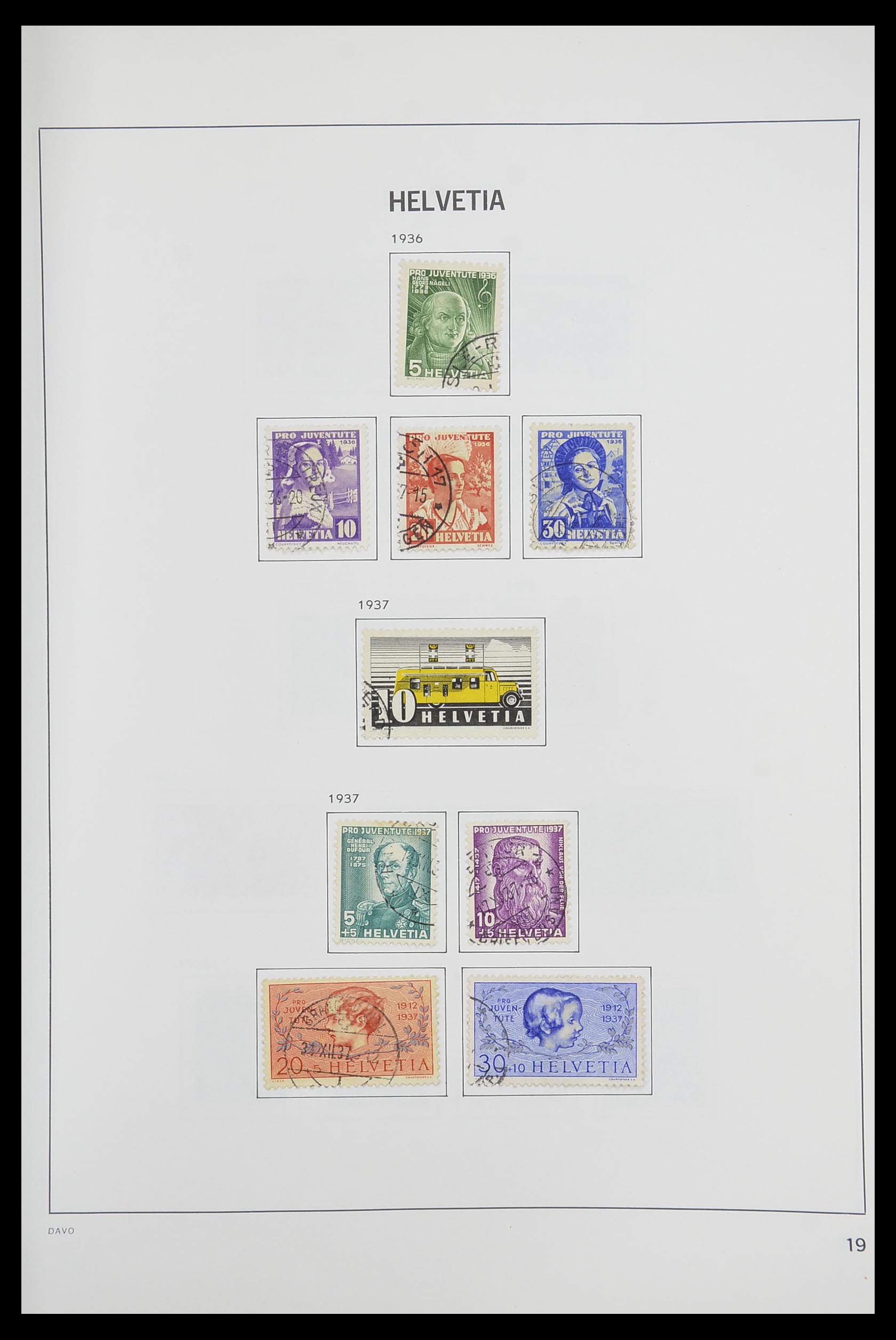 33925 017 - Postzegelverzameling 33925 Zwitserland 1854-1991.