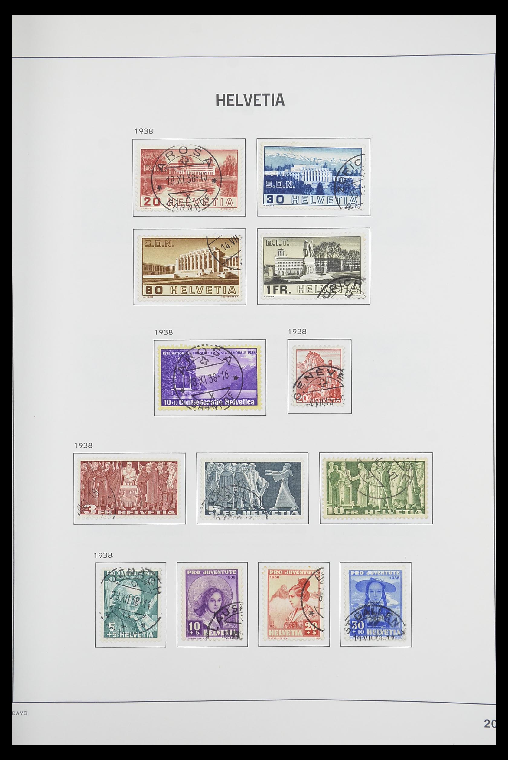 33925 018 - Stamp collection 33925 Switzerland 1854-1991.