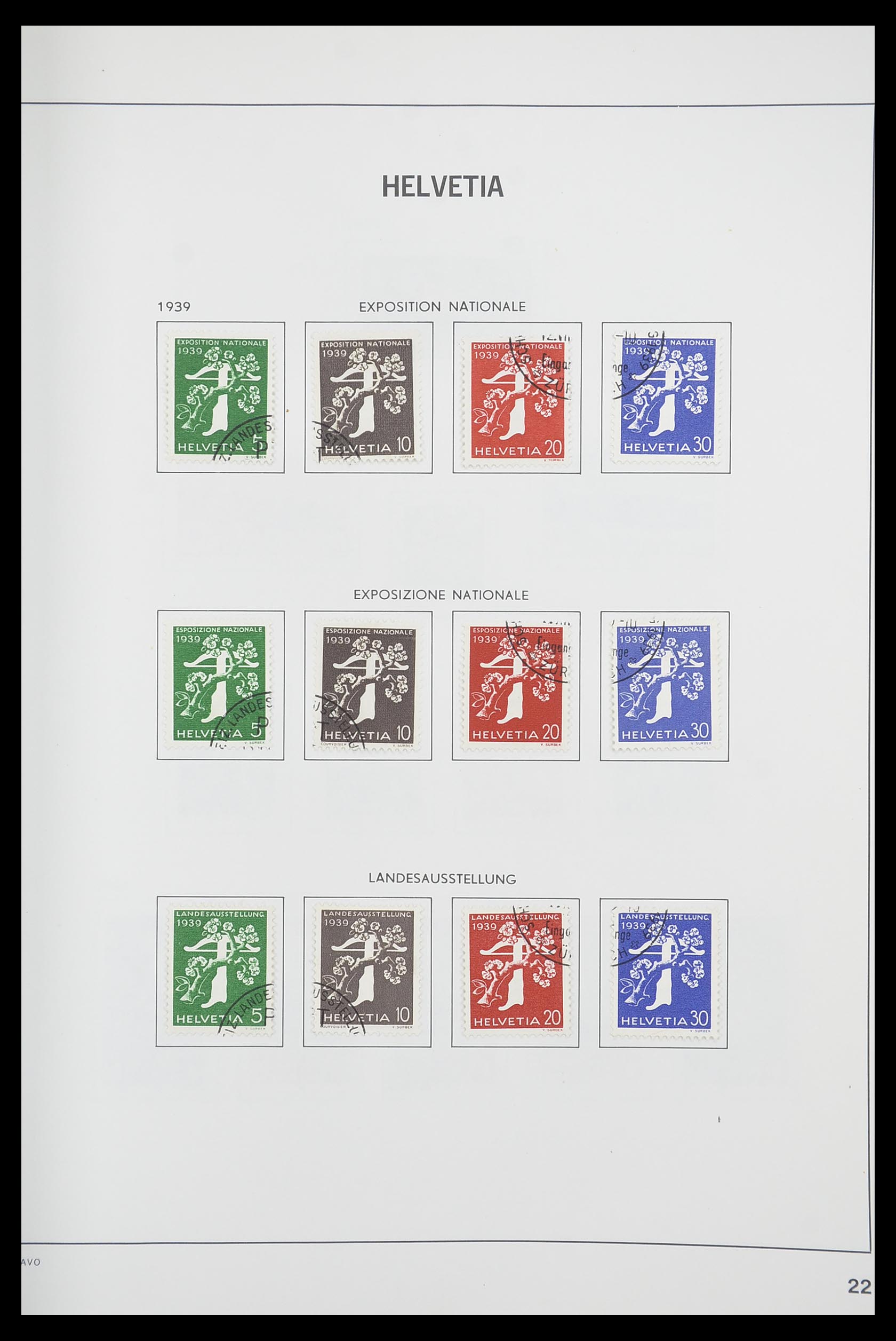 33925 020 - Postzegelverzameling 33925 Zwitserland 1854-1991.