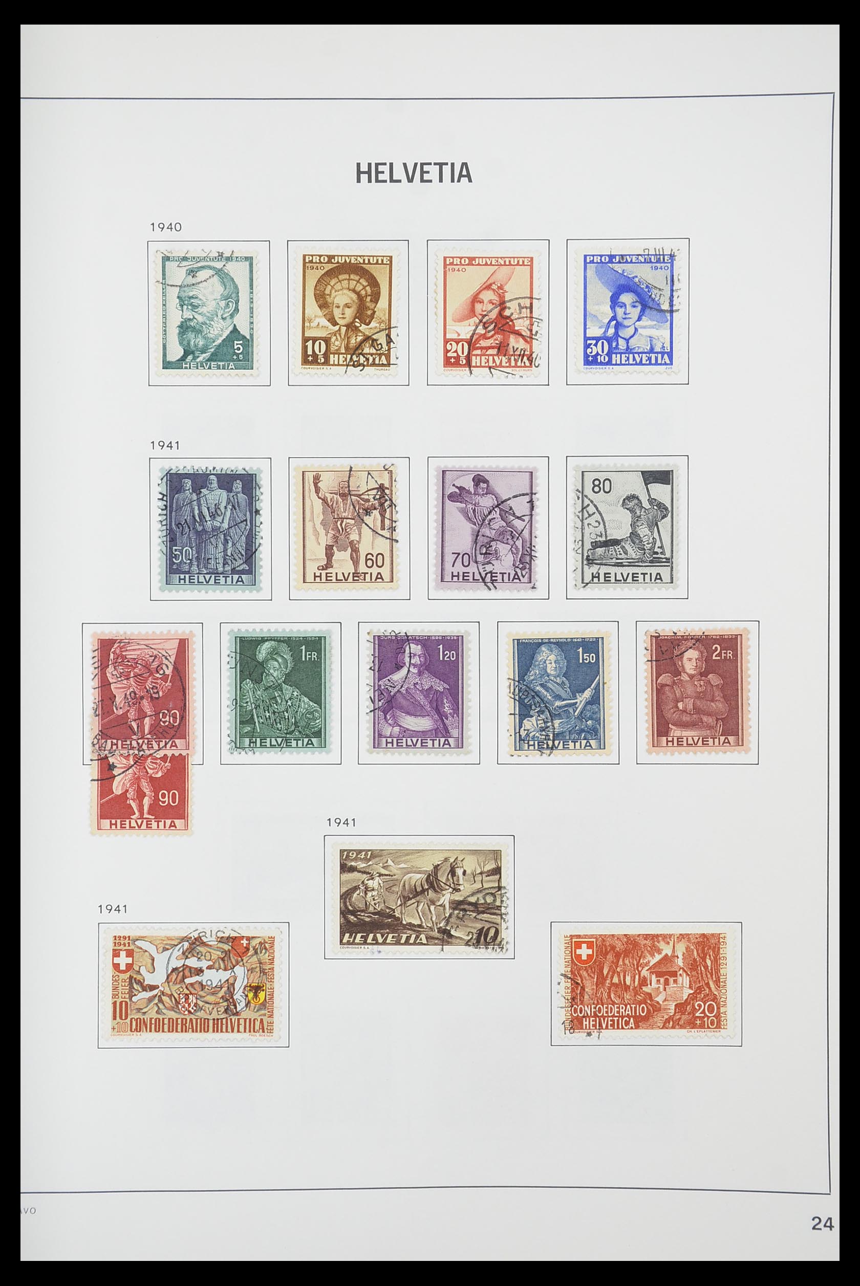 33925 022 - Postzegelverzameling 33925 Zwitserland 1854-1991.