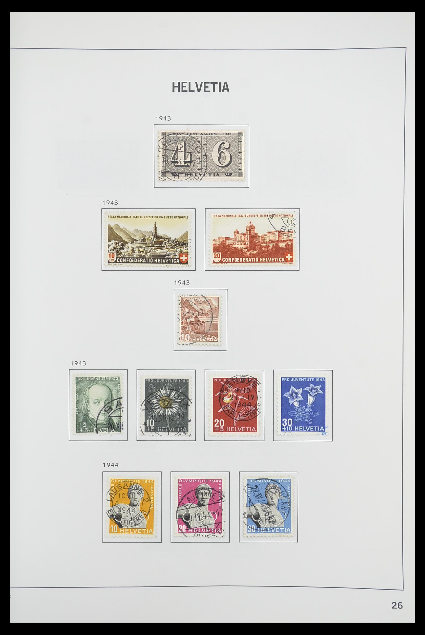 33925 024 - Postzegelverzameling 33925 Zwitserland 1854-1991.