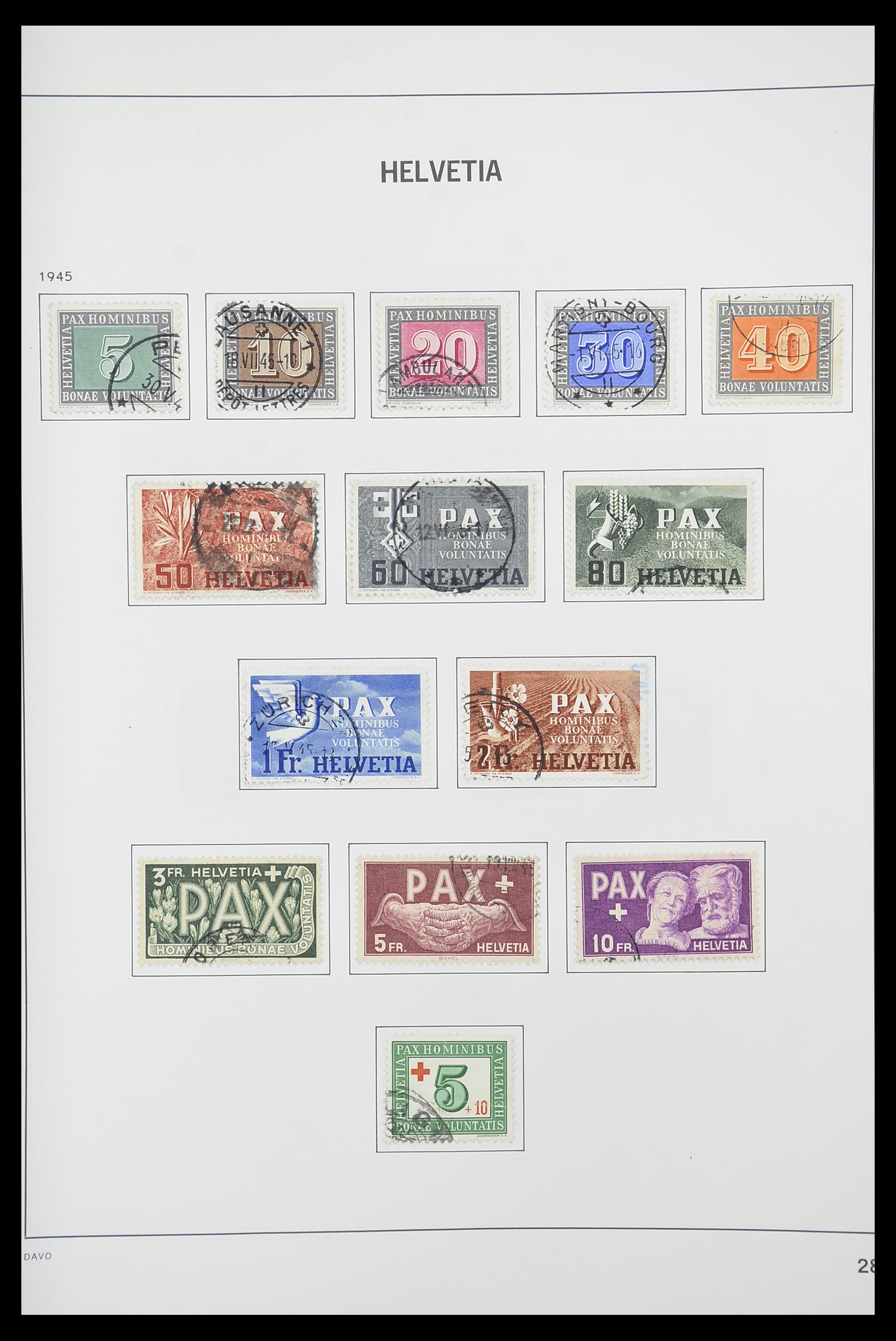 33925 026 - Postzegelverzameling 33925 Zwitserland 1854-1991.