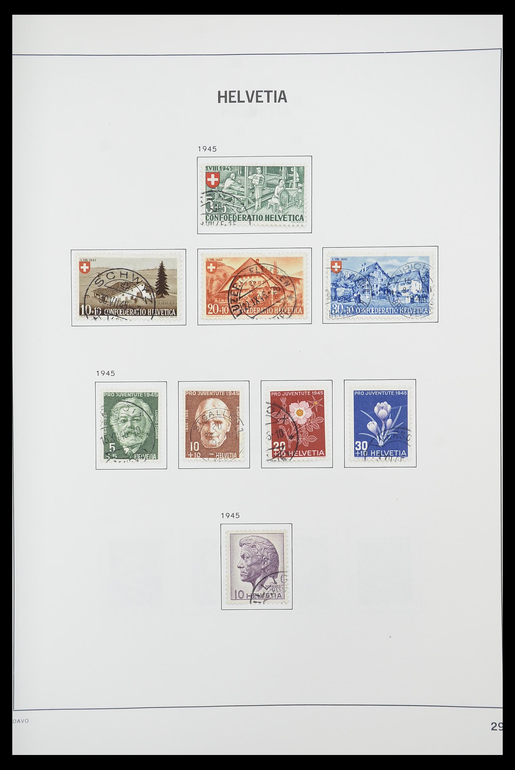 33925 027 - Postzegelverzameling 33925 Zwitserland 1854-1991.