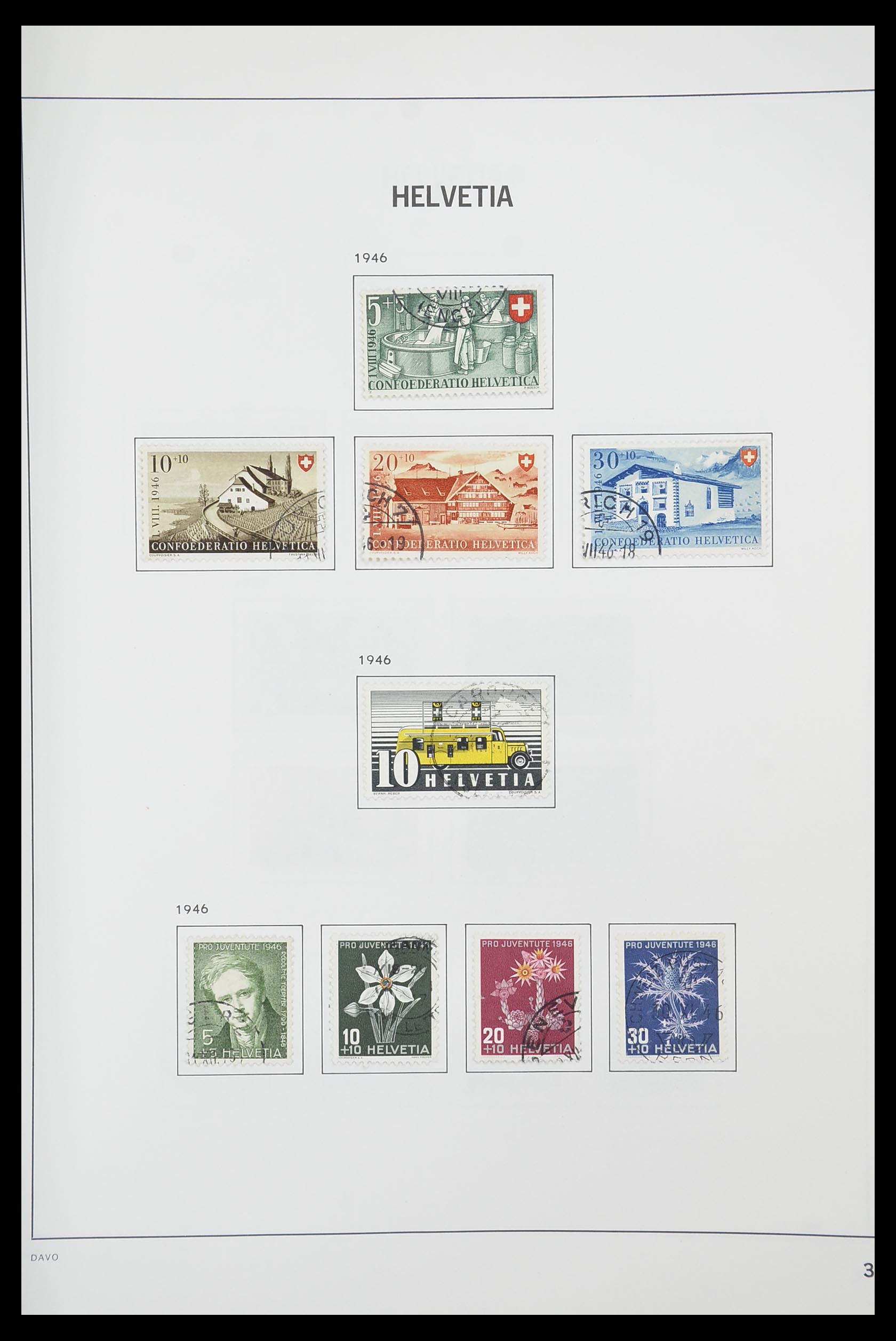 33925 028 - Postzegelverzameling 33925 Zwitserland 1854-1991.