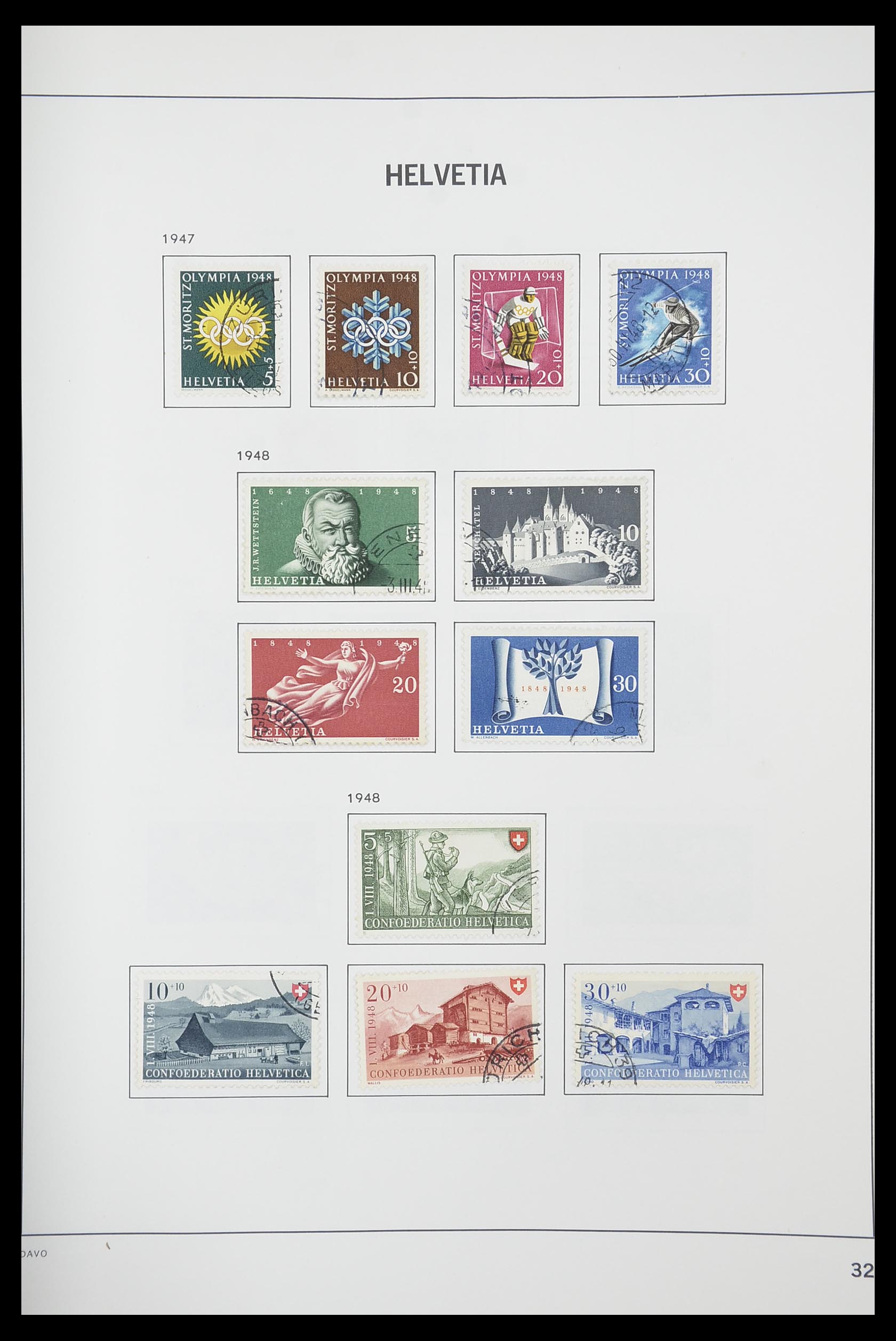33925 030 - Postzegelverzameling 33925 Zwitserland 1854-1991.