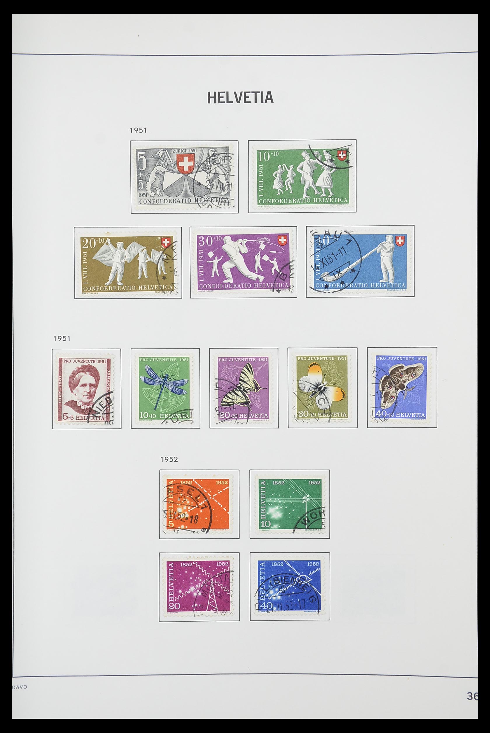 33925 034 - Postzegelverzameling 33925 Zwitserland 1854-1991.