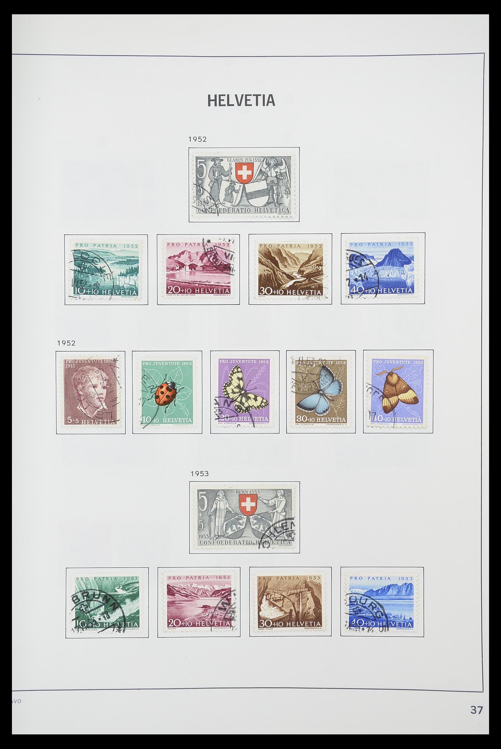 33925 035 - Postzegelverzameling 33925 Zwitserland 1854-1991.