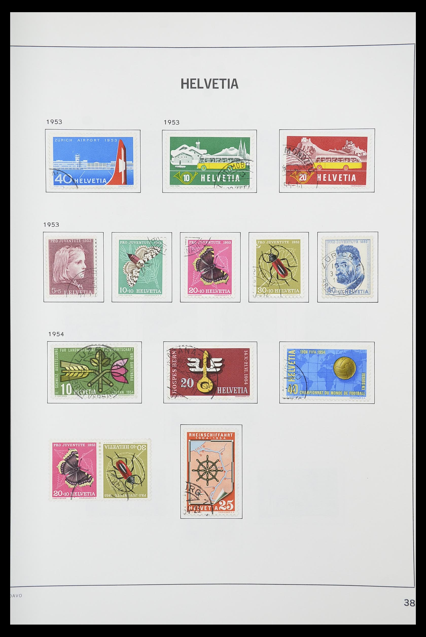 33925 036 - Postzegelverzameling 33925 Zwitserland 1854-1991.