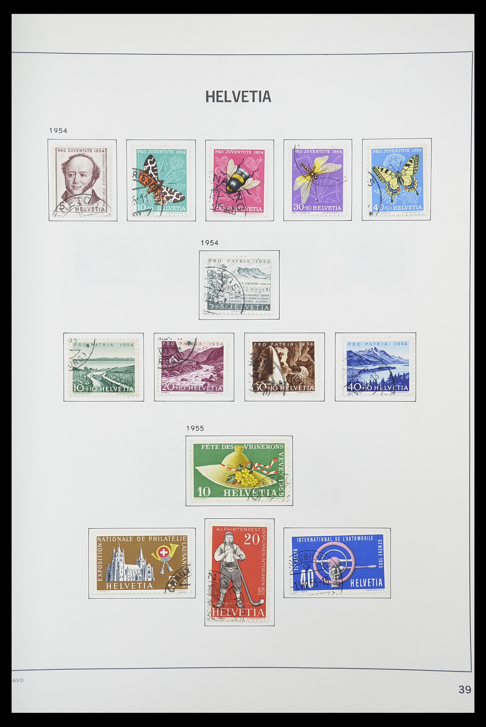 33925 037 - Postzegelverzameling 33925 Zwitserland 1854-1991.