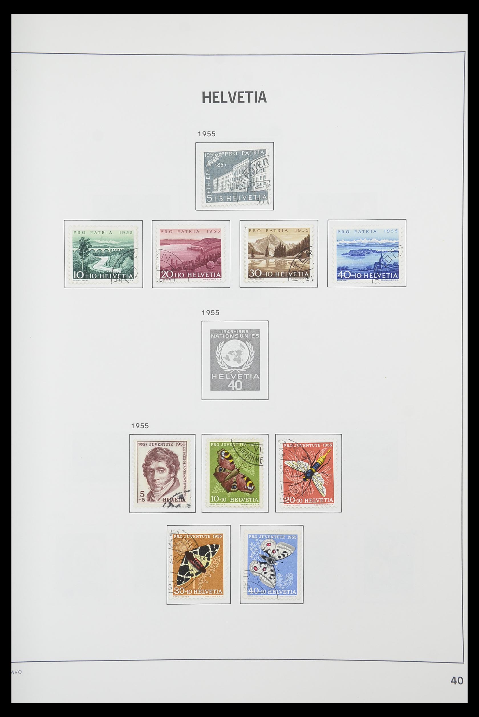 33925 038 - Postzegelverzameling 33925 Zwitserland 1854-1991.