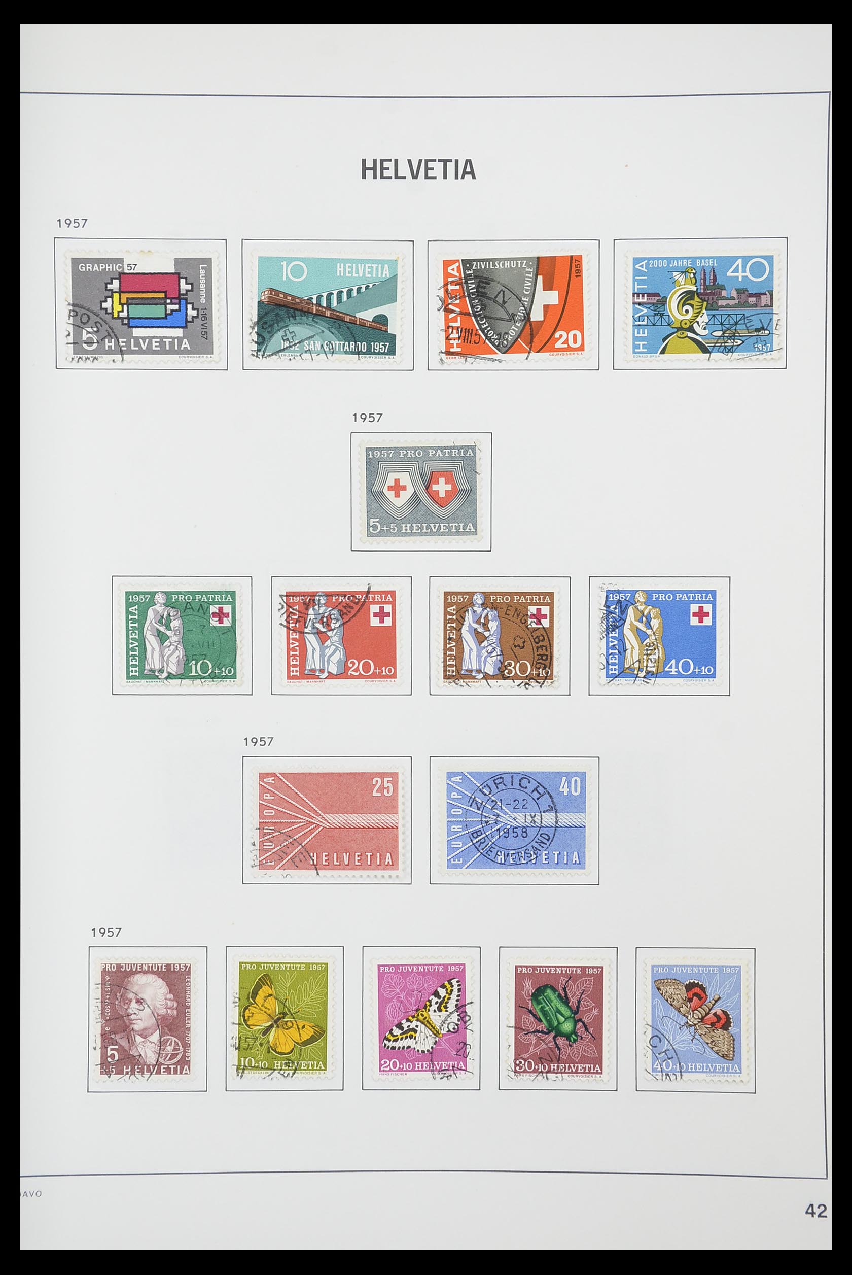 33925 040 - Postzegelverzameling 33925 Zwitserland 1854-1991.
