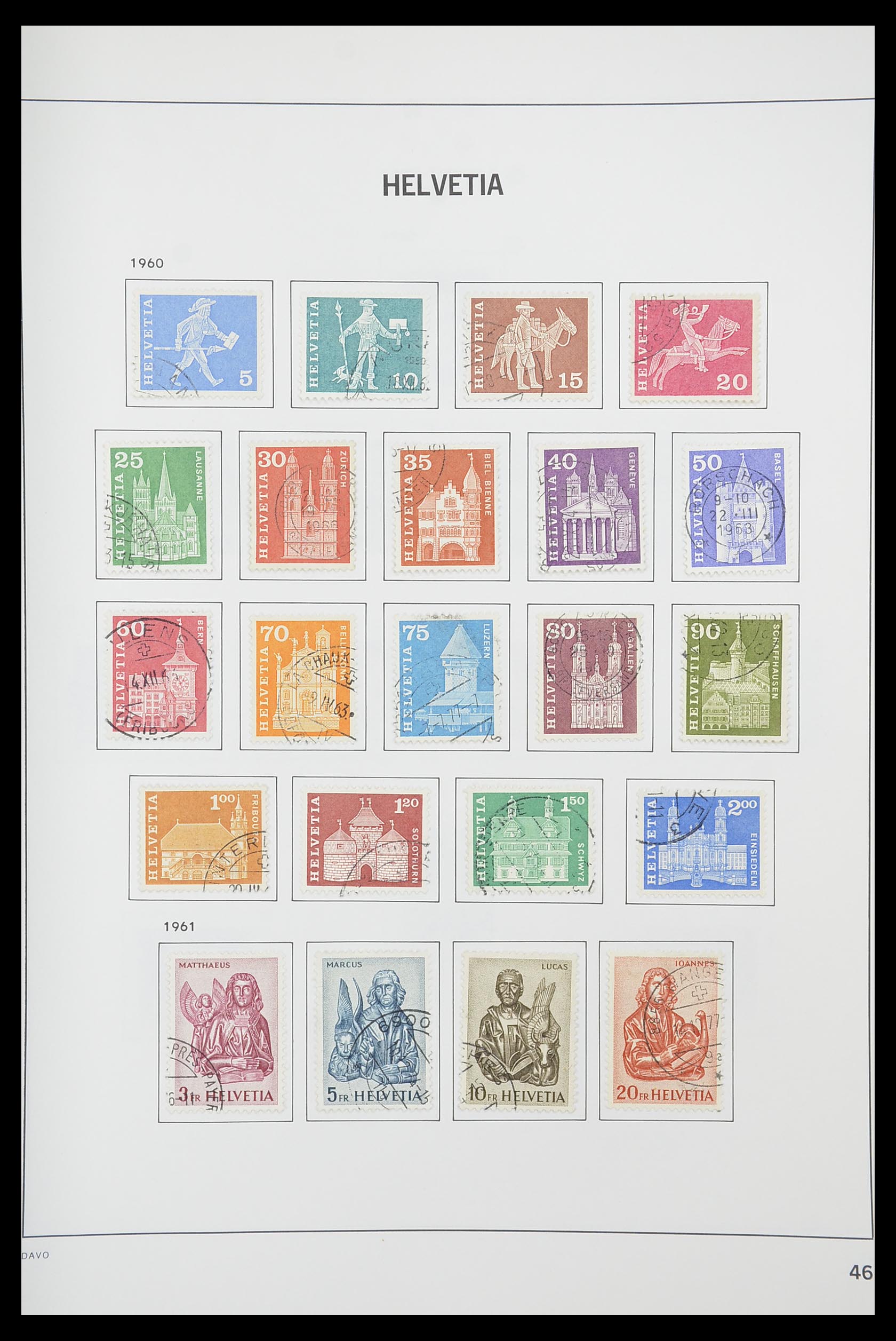 33925 044 - Postzegelverzameling 33925 Zwitserland 1854-1991.