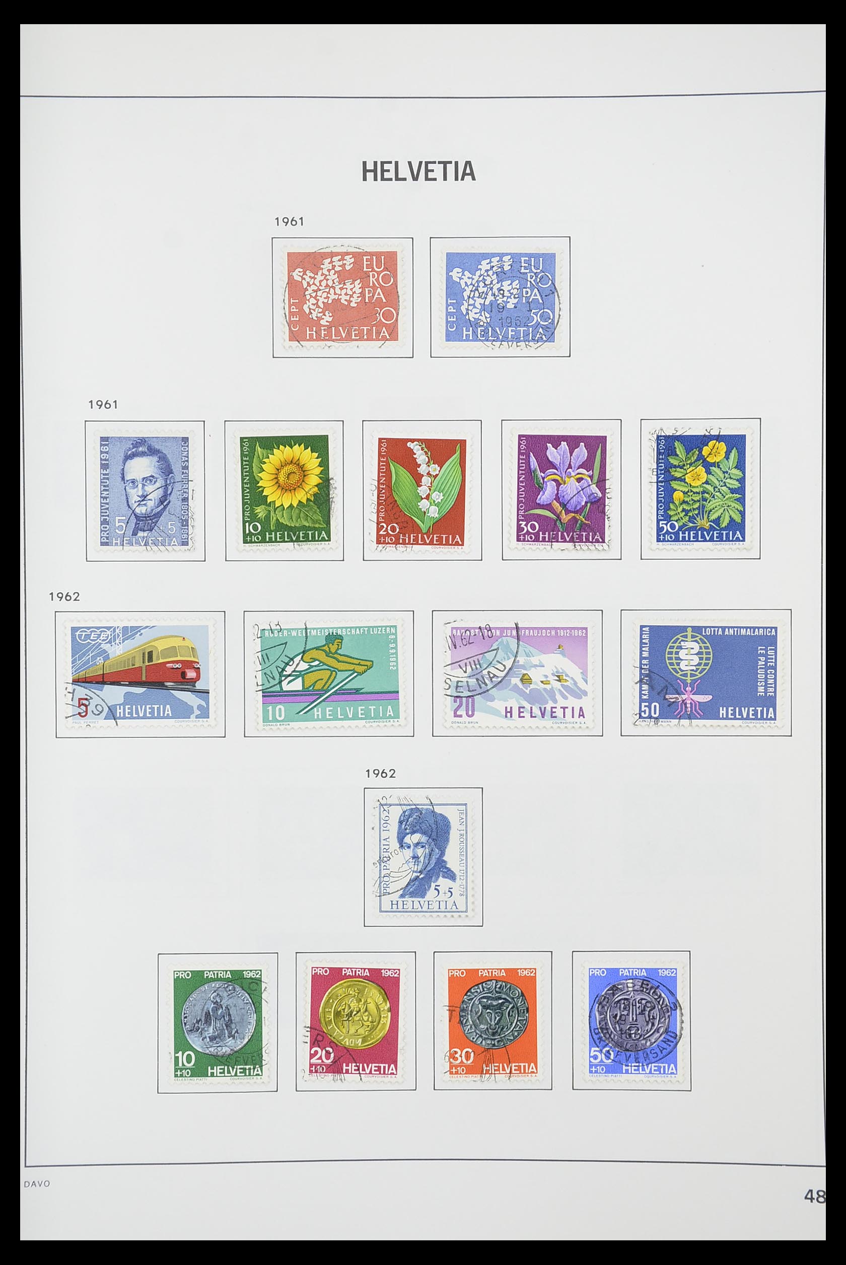 33925 046 - Stamp collection 33925 Switzerland 1854-1991.