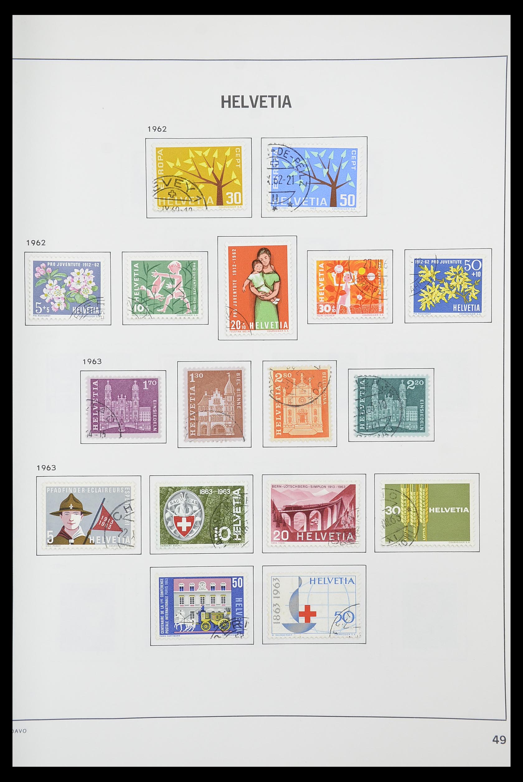 33925 047 - Postzegelverzameling 33925 Zwitserland 1854-1991.