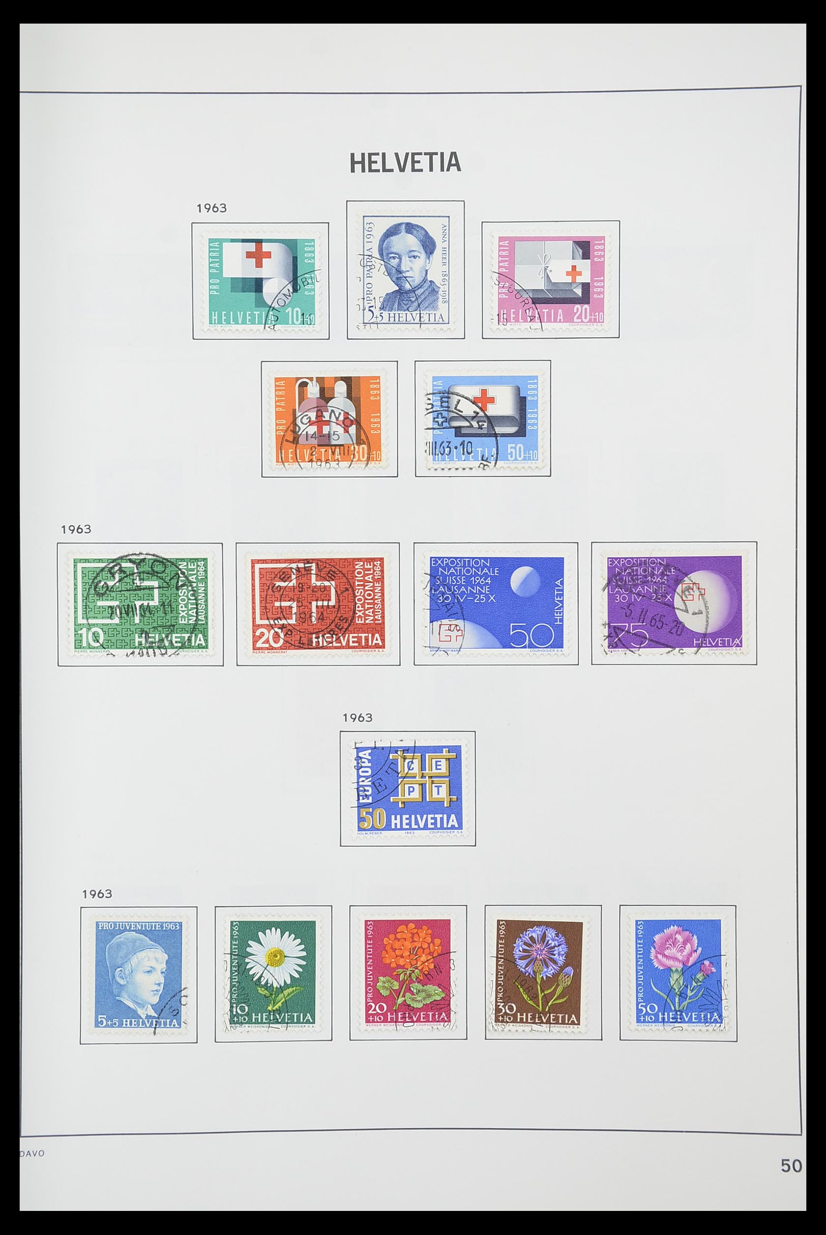 33925 048 - Stamp collection 33925 Switzerland 1854-1991.