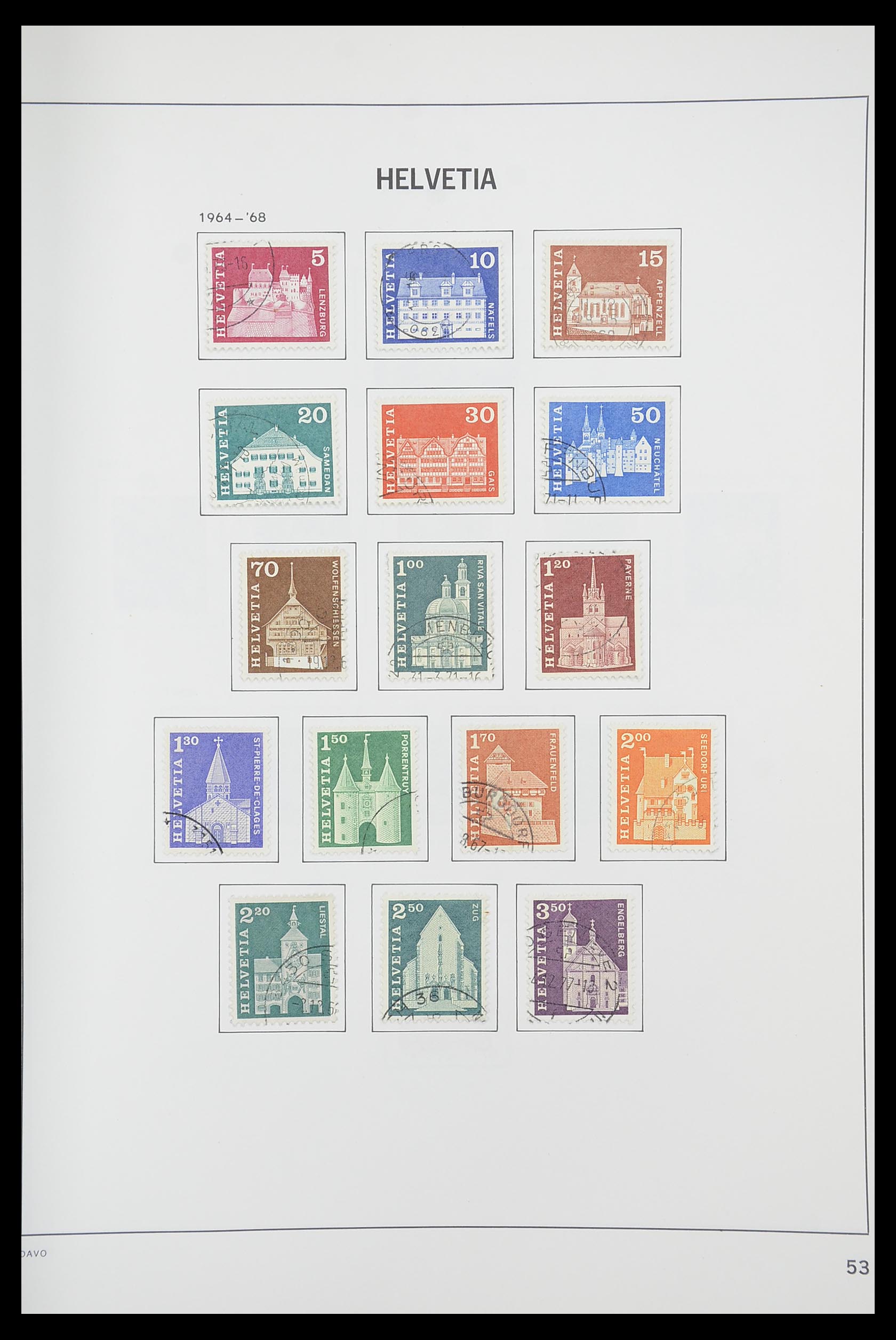33925 051 - Stamp collection 33925 Switzerland 1854-1991.