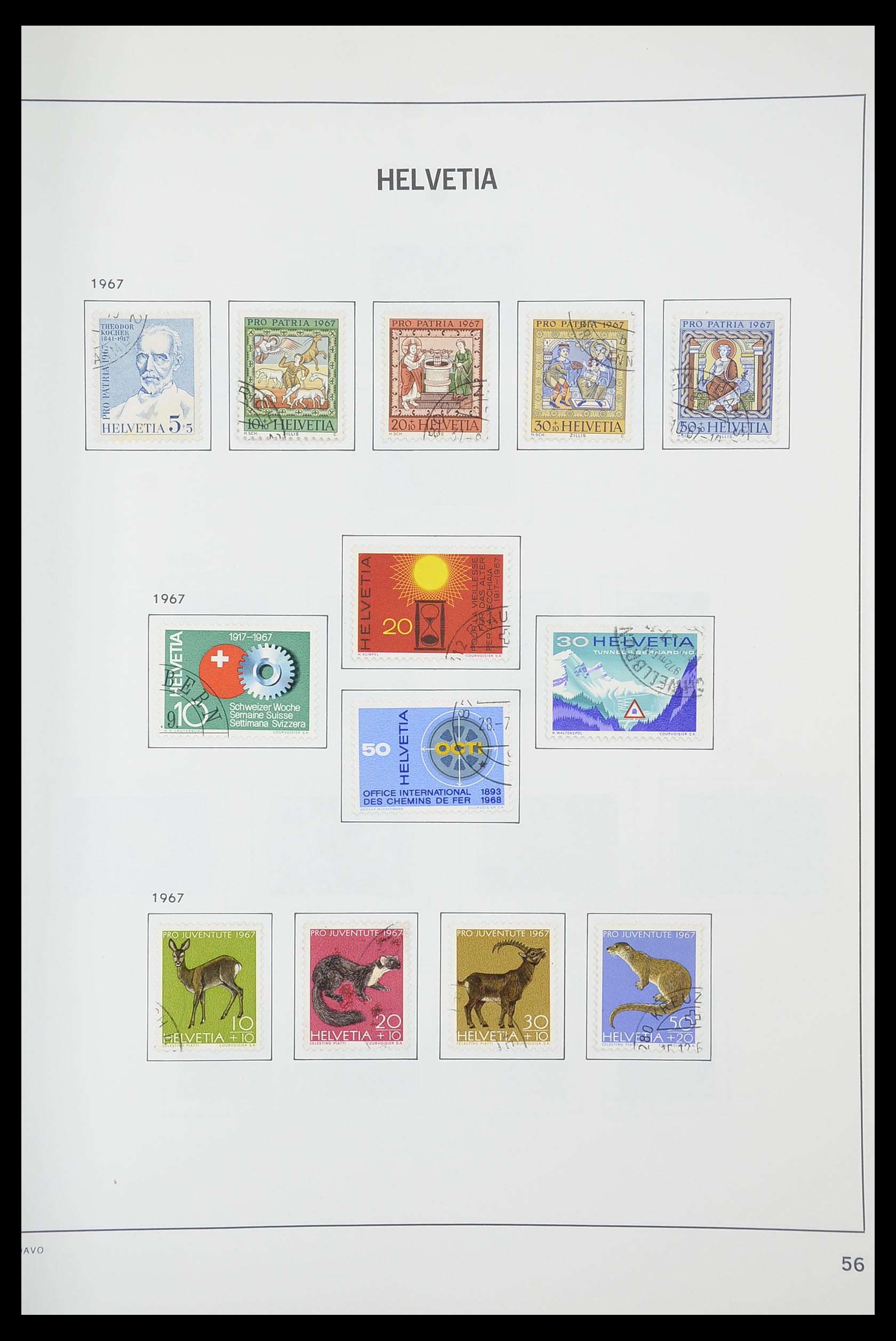 33925 054 - Postzegelverzameling 33925 Zwitserland 1854-1991.