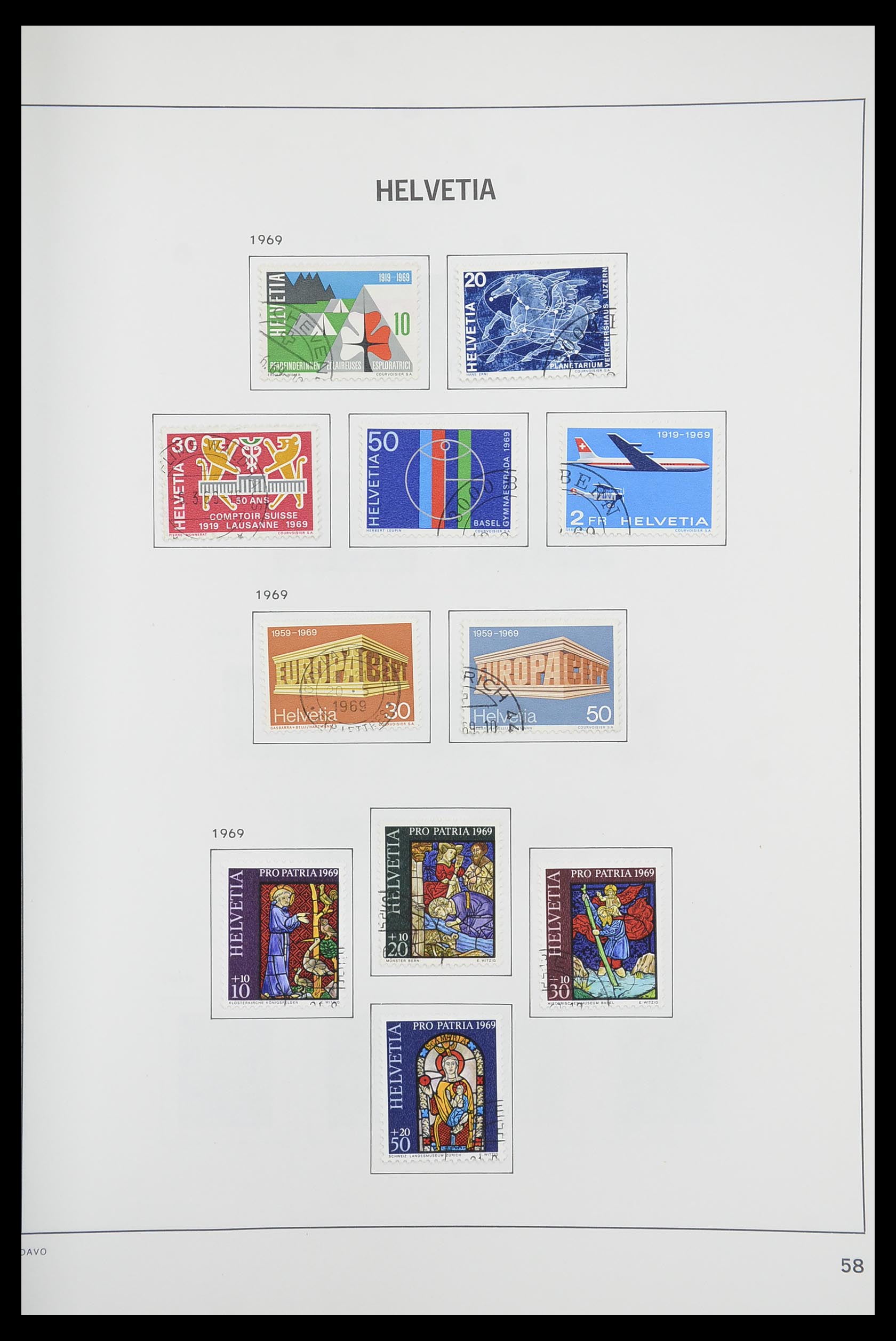 33925 056 - Stamp collection 33925 Switzerland 1854-1991.