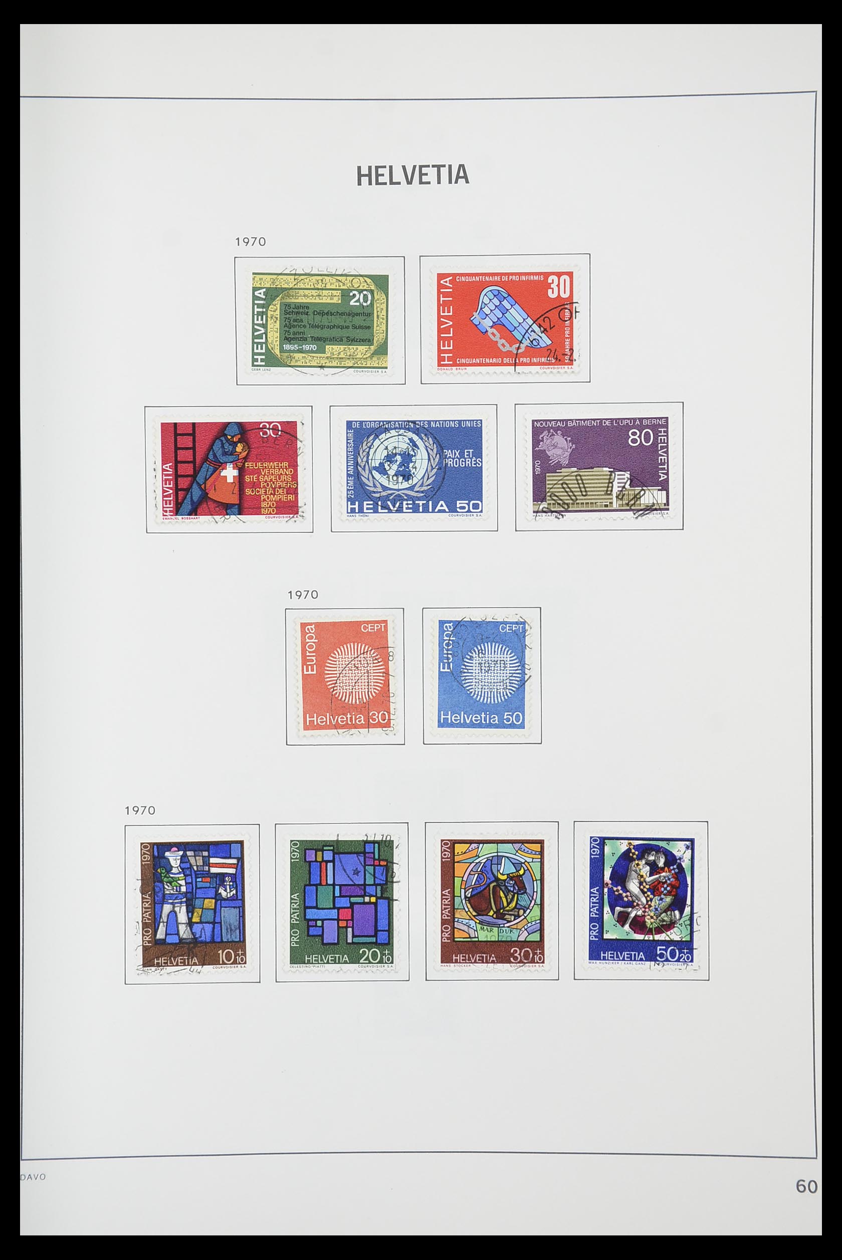 33925 058 - Stamp collection 33925 Switzerland 1854-1991.