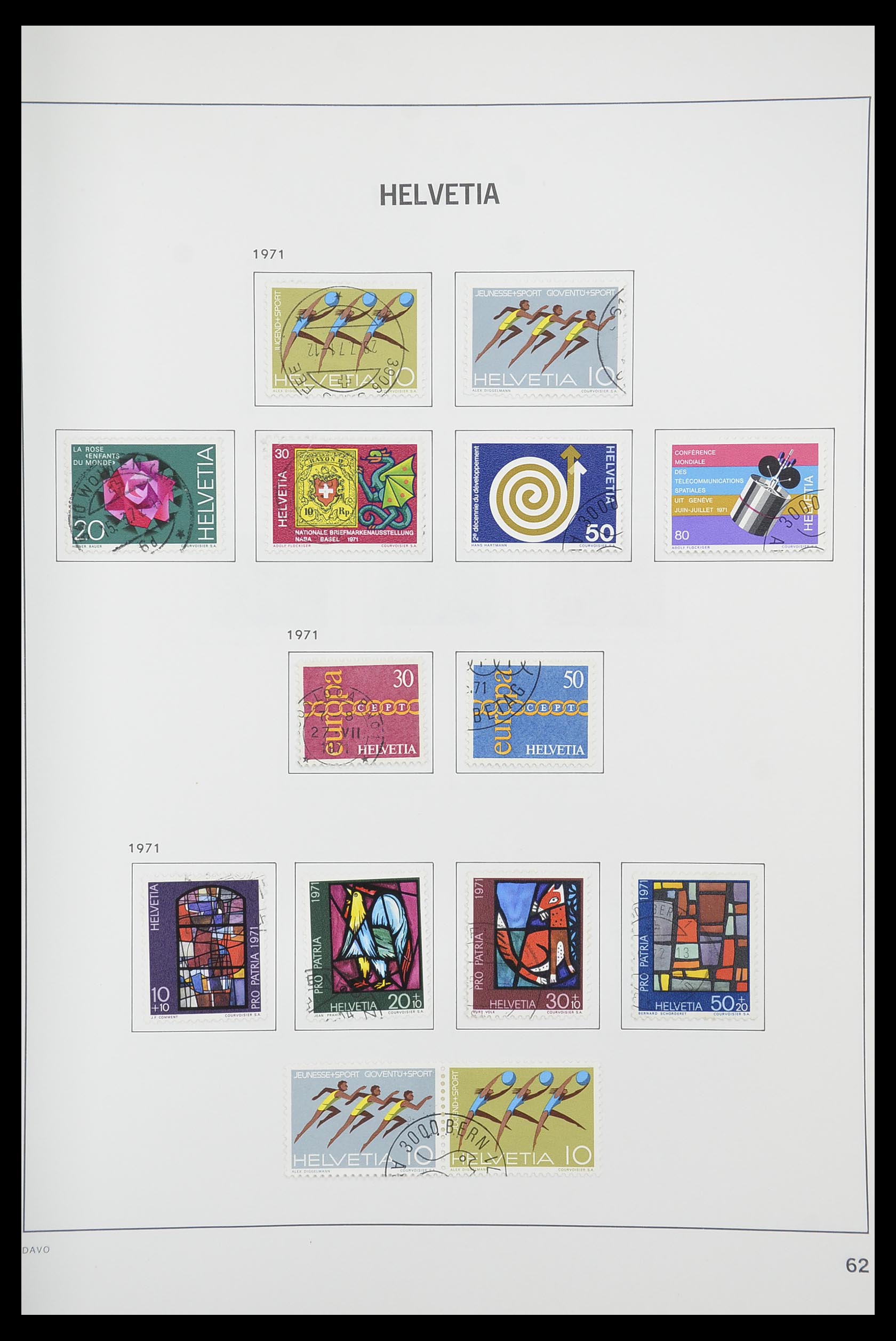 33925 060 - Postzegelverzameling 33925 Zwitserland 1854-1991.