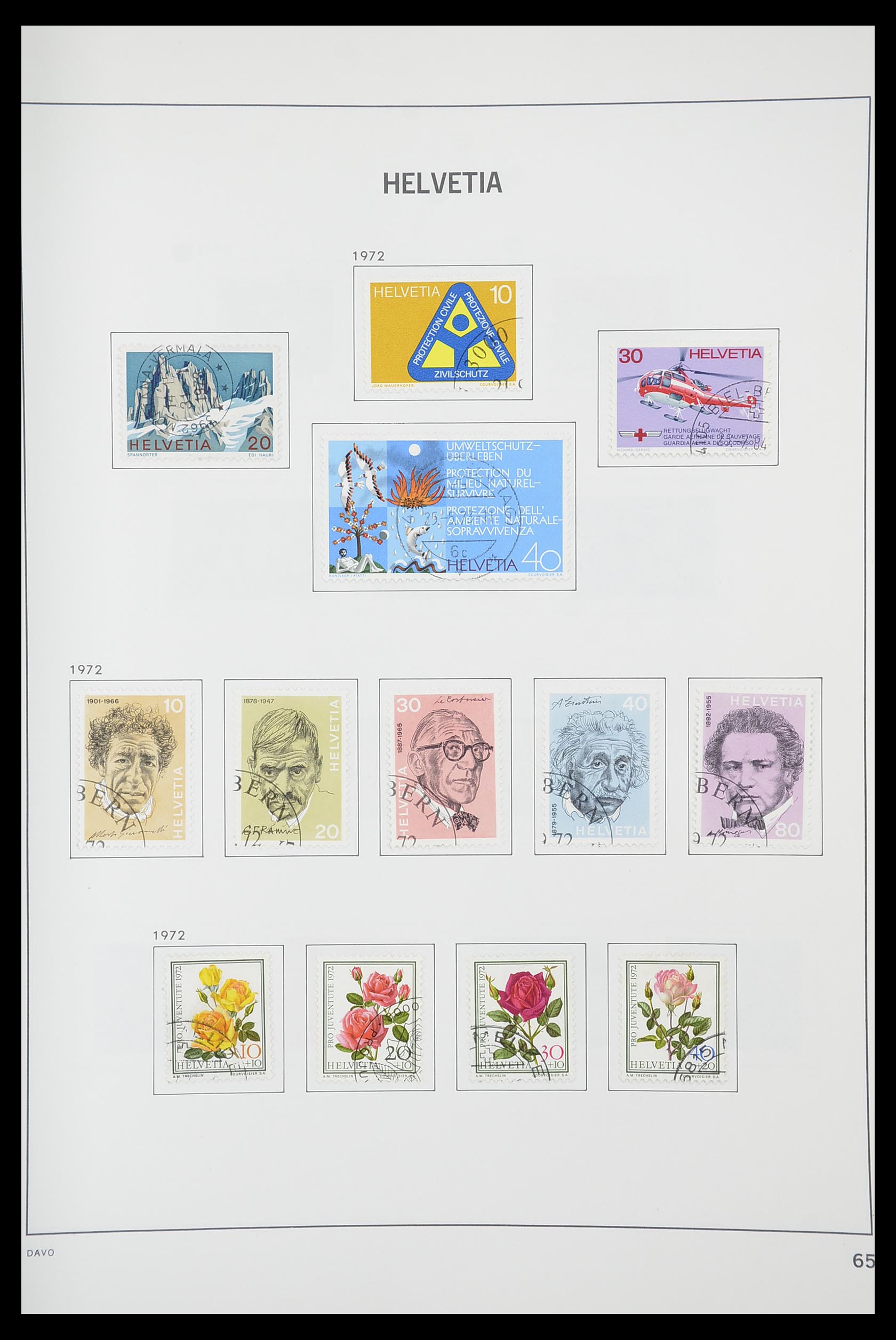 33925 063 - Stamp collection 33925 Switzerland 1854-1991.