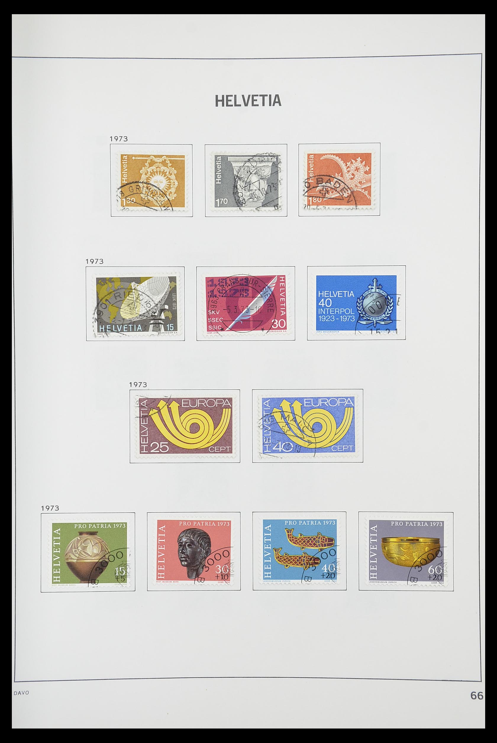 33925 064 - Stamp collection 33925 Switzerland 1854-1991.