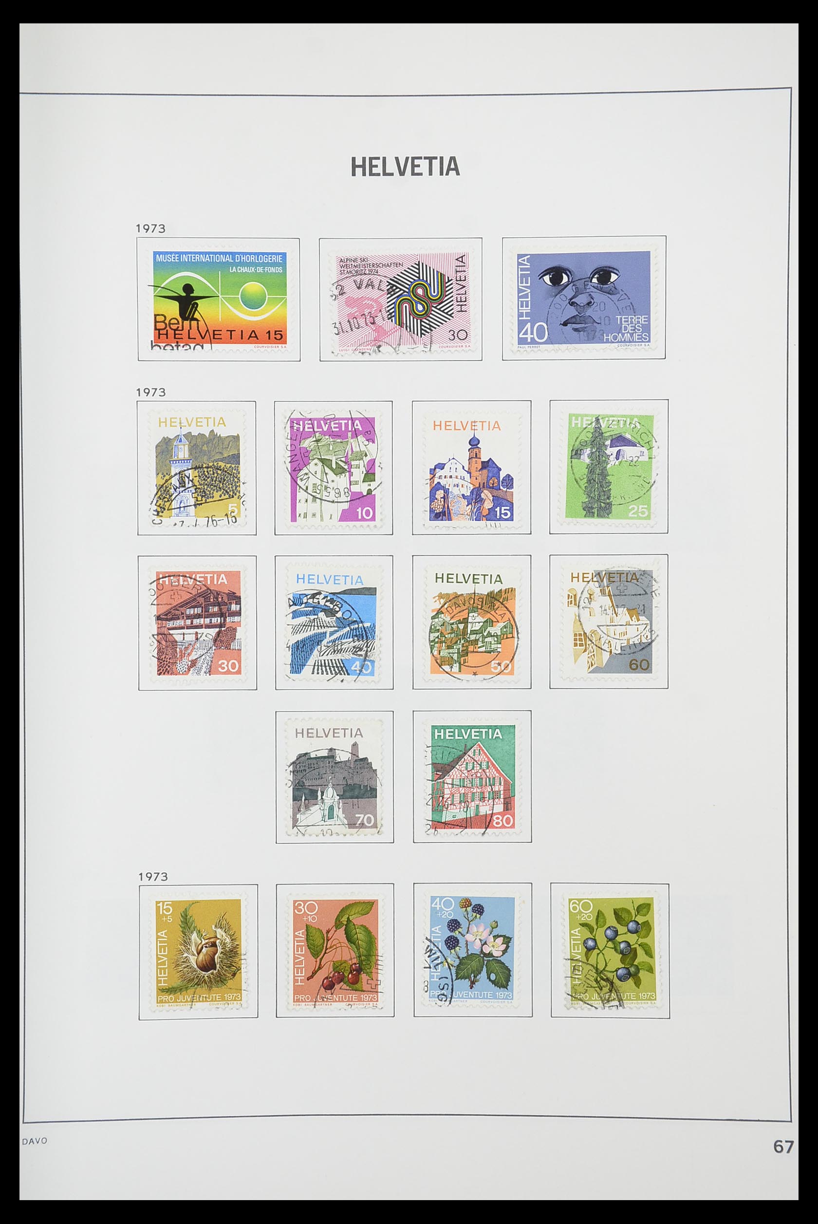 33925 065 - Stamp collection 33925 Switzerland 1854-1991.
