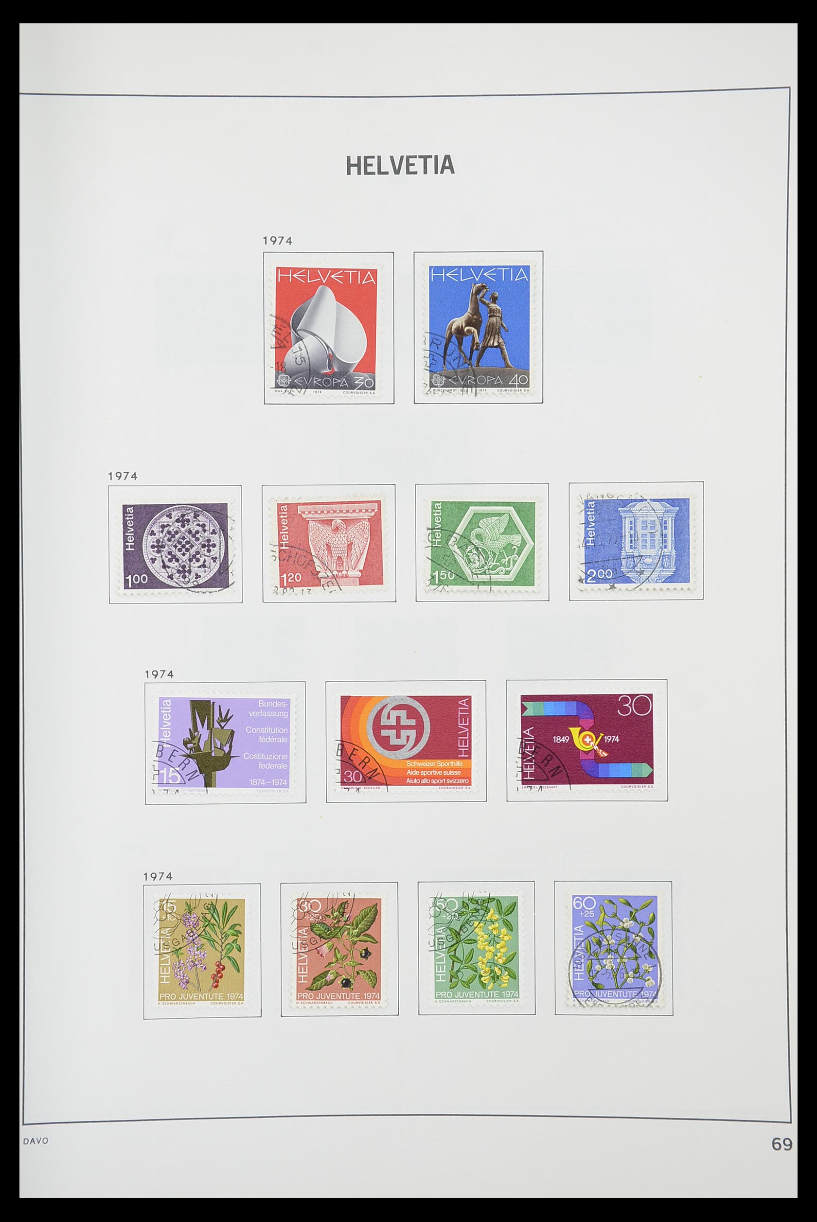 33925 067 - Stamp collection 33925 Switzerland 1854-1991.
