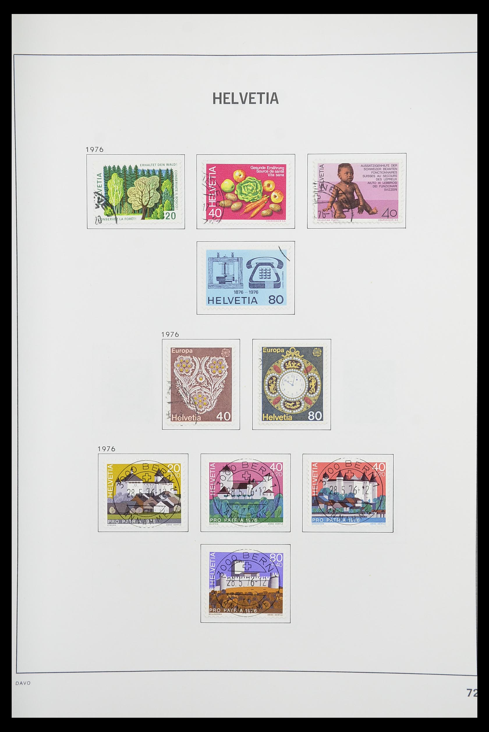 33925 070 - Stamp collection 33925 Switzerland 1854-1991.