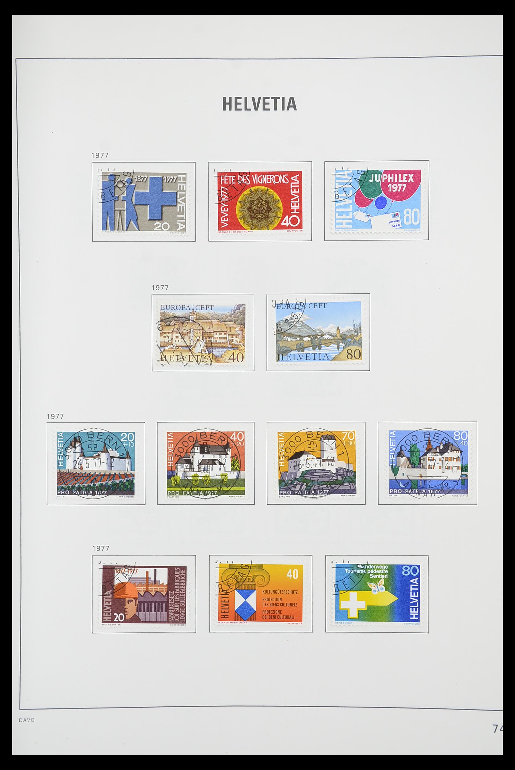 33925 072 - Stamp collection 33925 Switzerland 1854-1991.