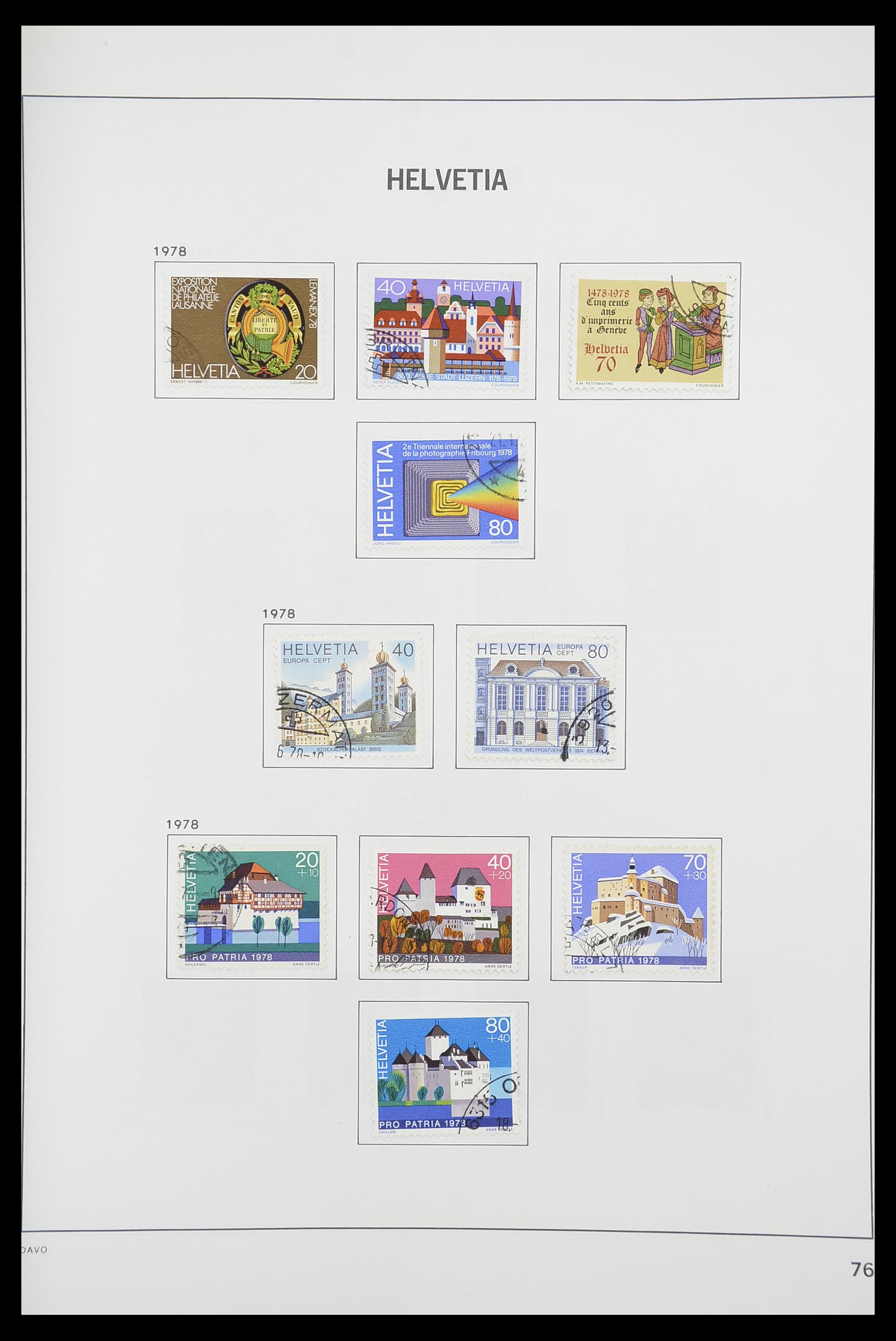 33925 074 - Stamp collection 33925 Switzerland 1854-1991.