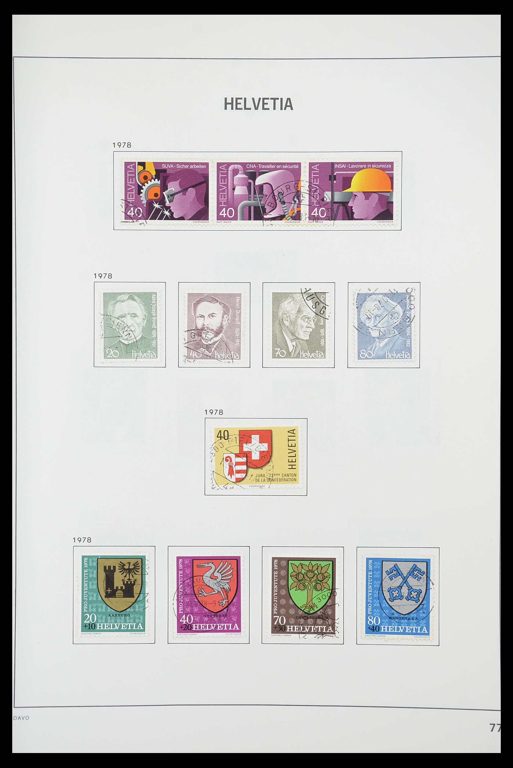 33925 075 - Stamp collection 33925 Switzerland 1854-1991.