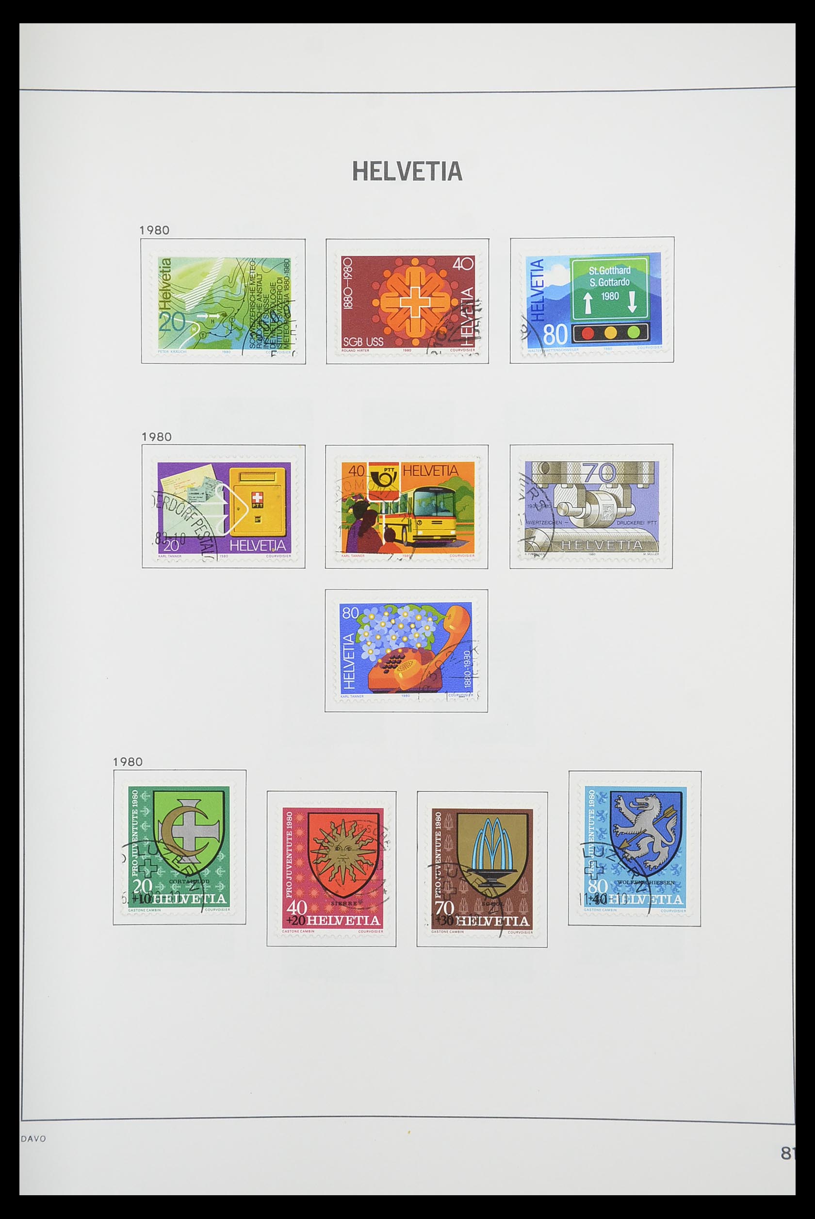 33925 079 - Stamp collection 33925 Switzerland 1854-1991.