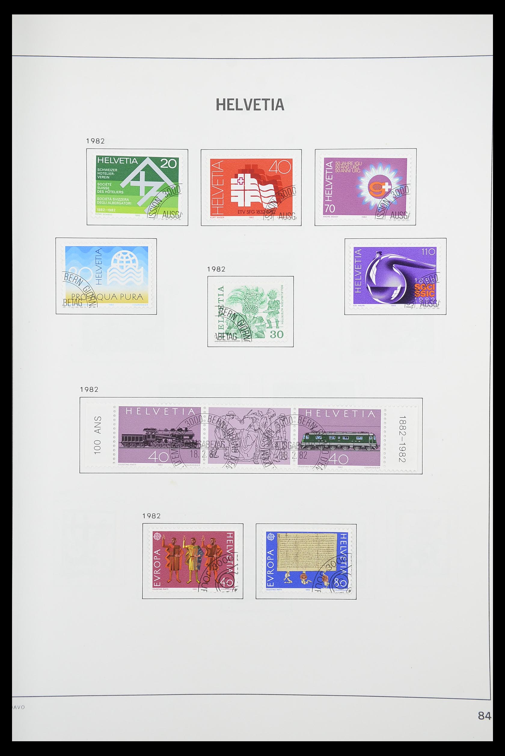 33925 082 - Stamp collection 33925 Switzerland 1854-1991.
