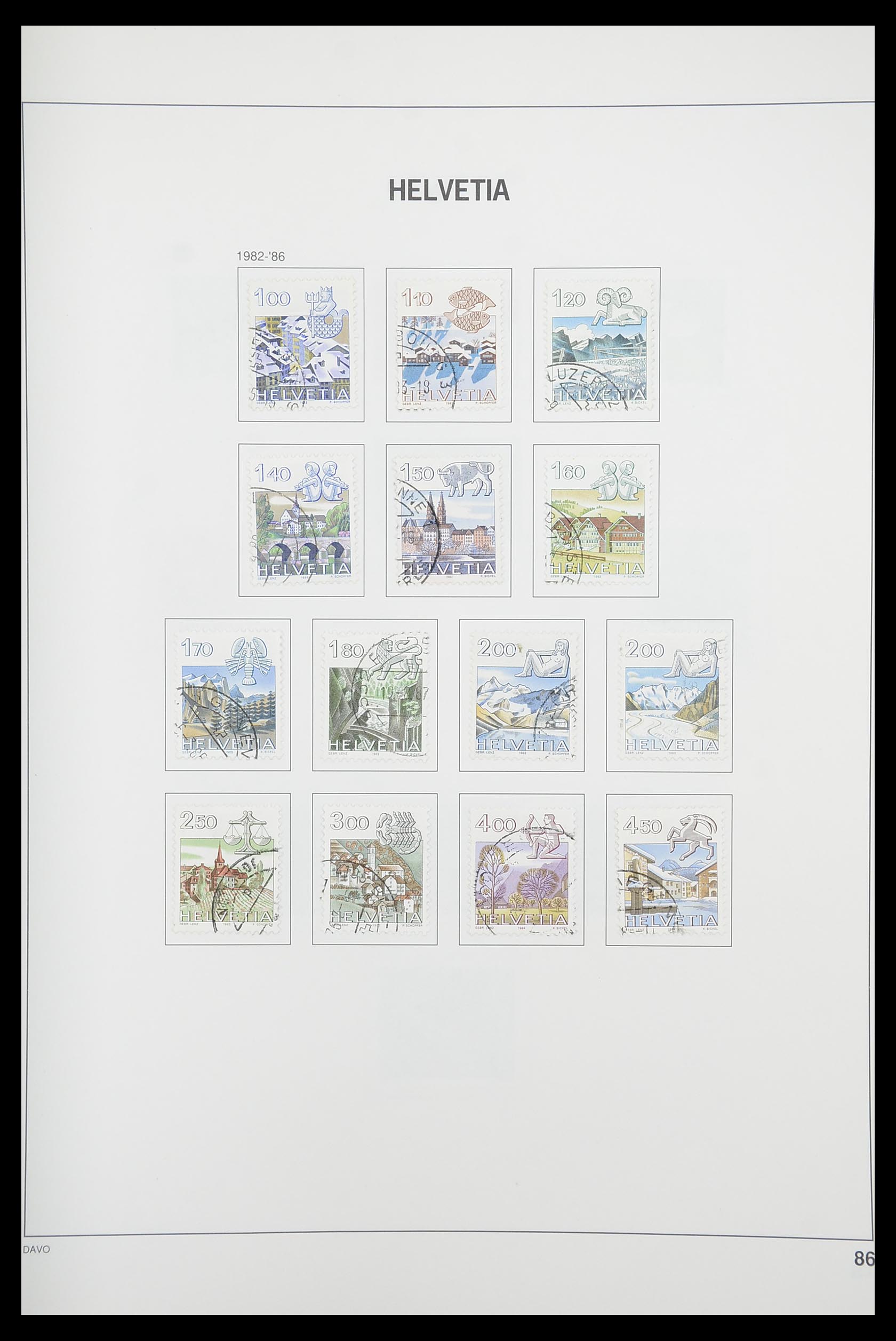 33925 084 - Stamp collection 33925 Switzerland 1854-1991.