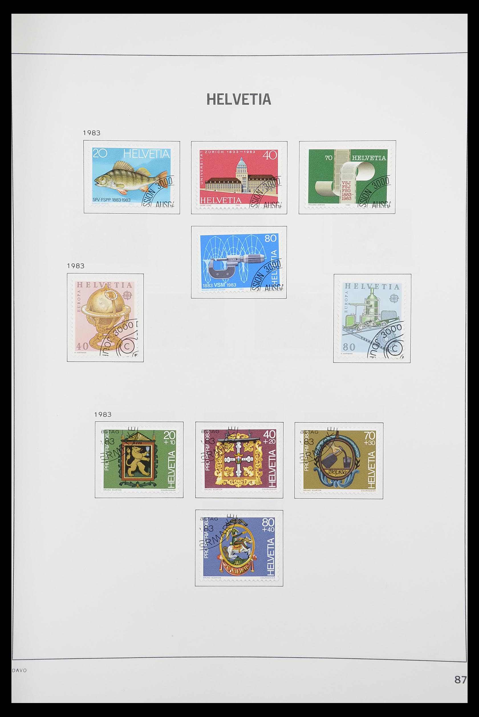 33925 085 - Stamp collection 33925 Switzerland 1854-1991.