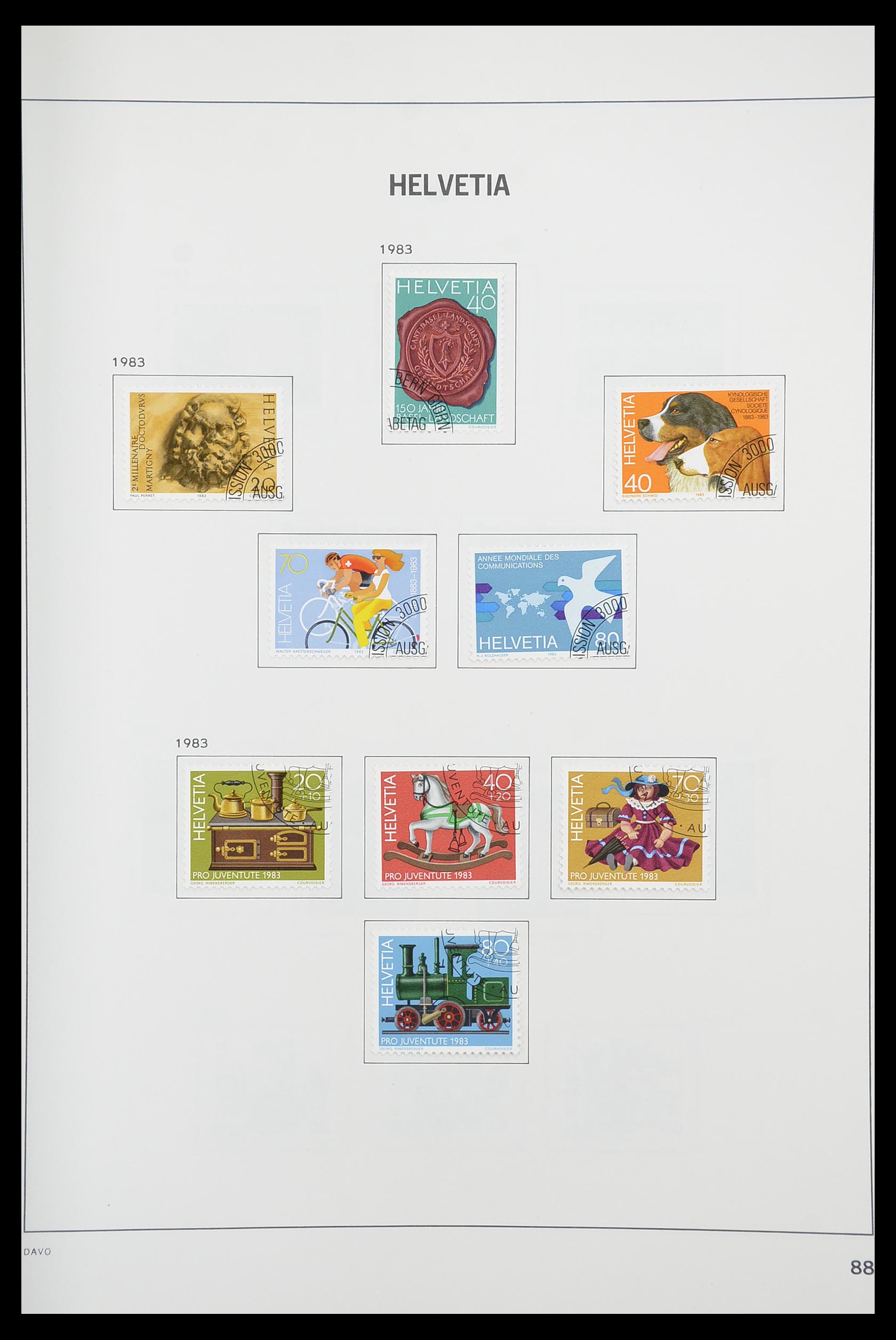 33925 086 - Stamp collection 33925 Switzerland 1854-1991.