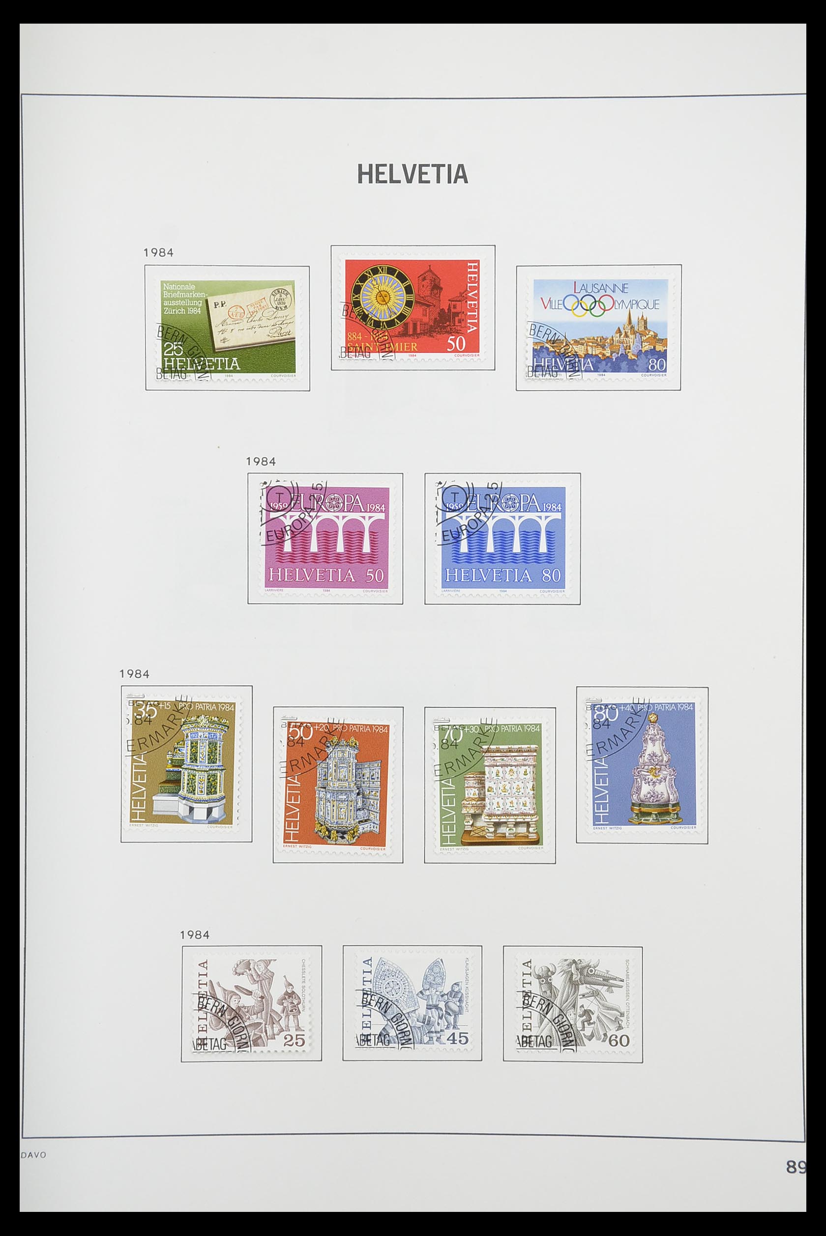 33925 087 - Stamp collection 33925 Switzerland 1854-1991.
