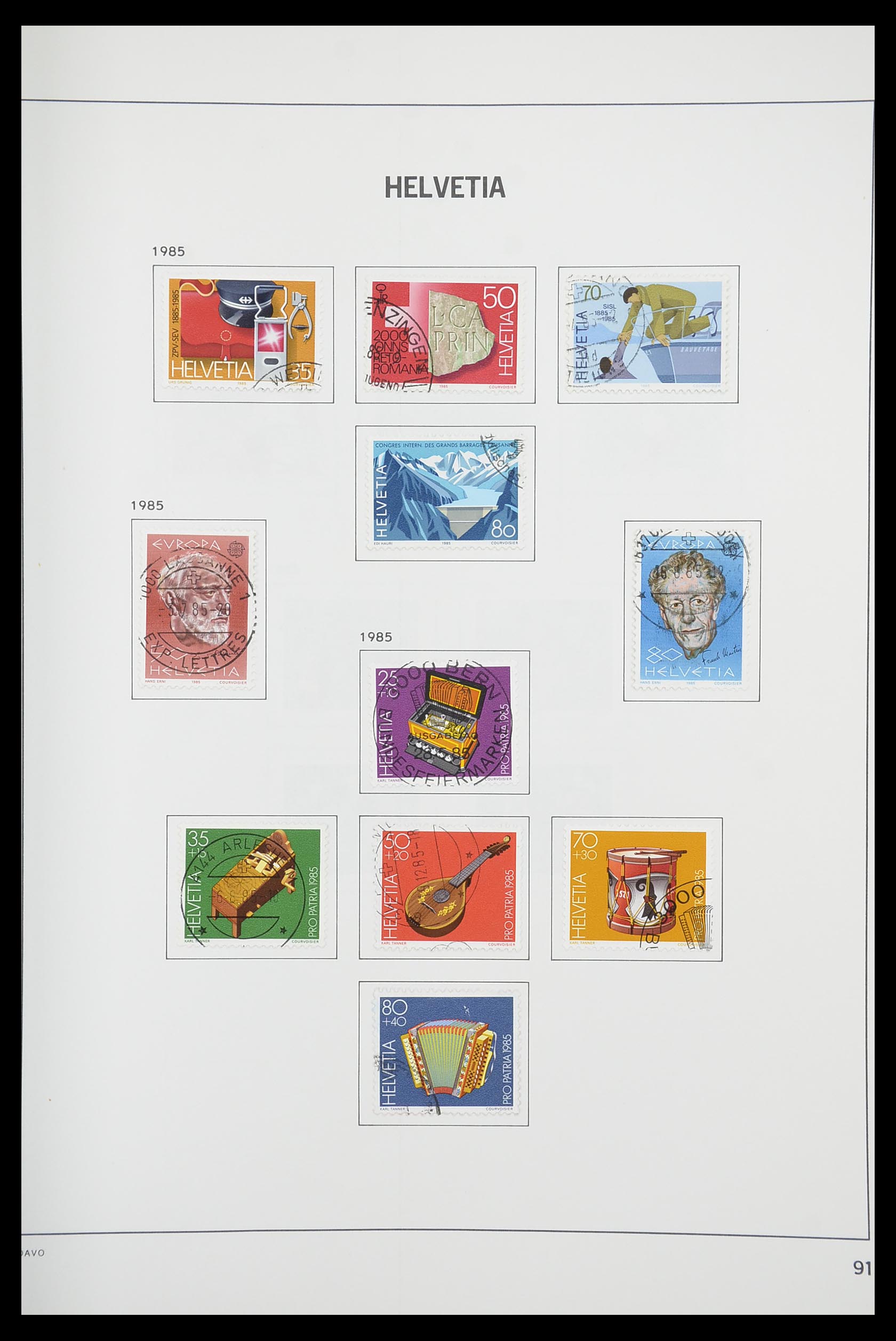 33925 089 - Stamp collection 33925 Switzerland 1854-1991.