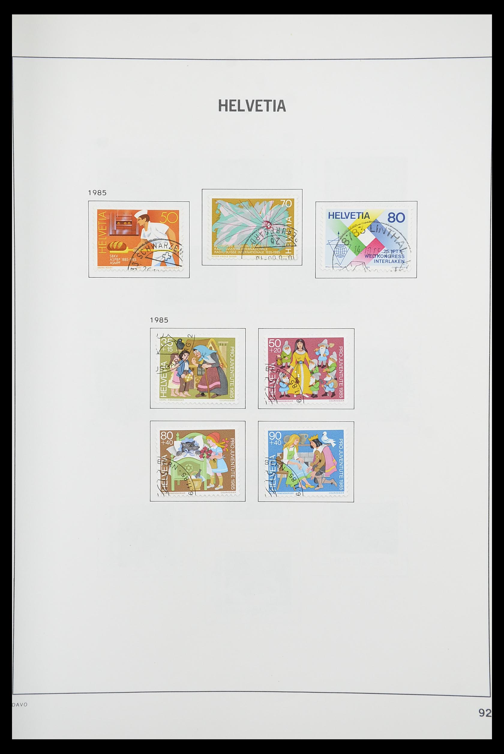 33925 090 - Stamp collection 33925 Switzerland 1854-1991.