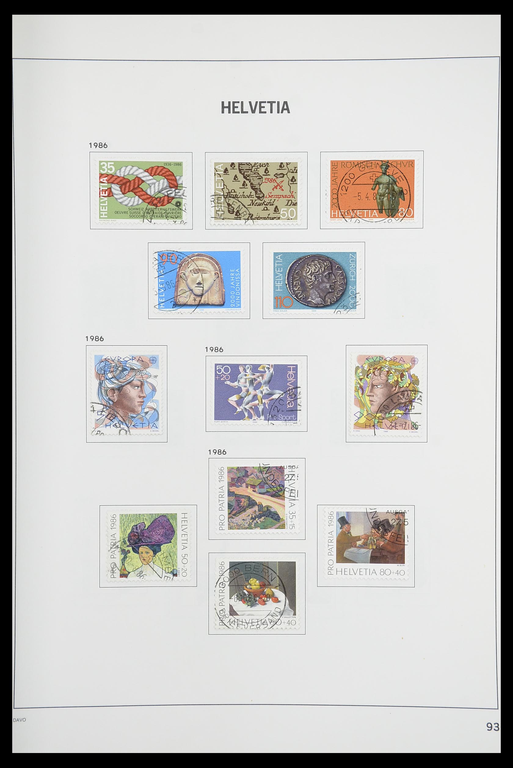 33925 091 - Stamp collection 33925 Switzerland 1854-1991.