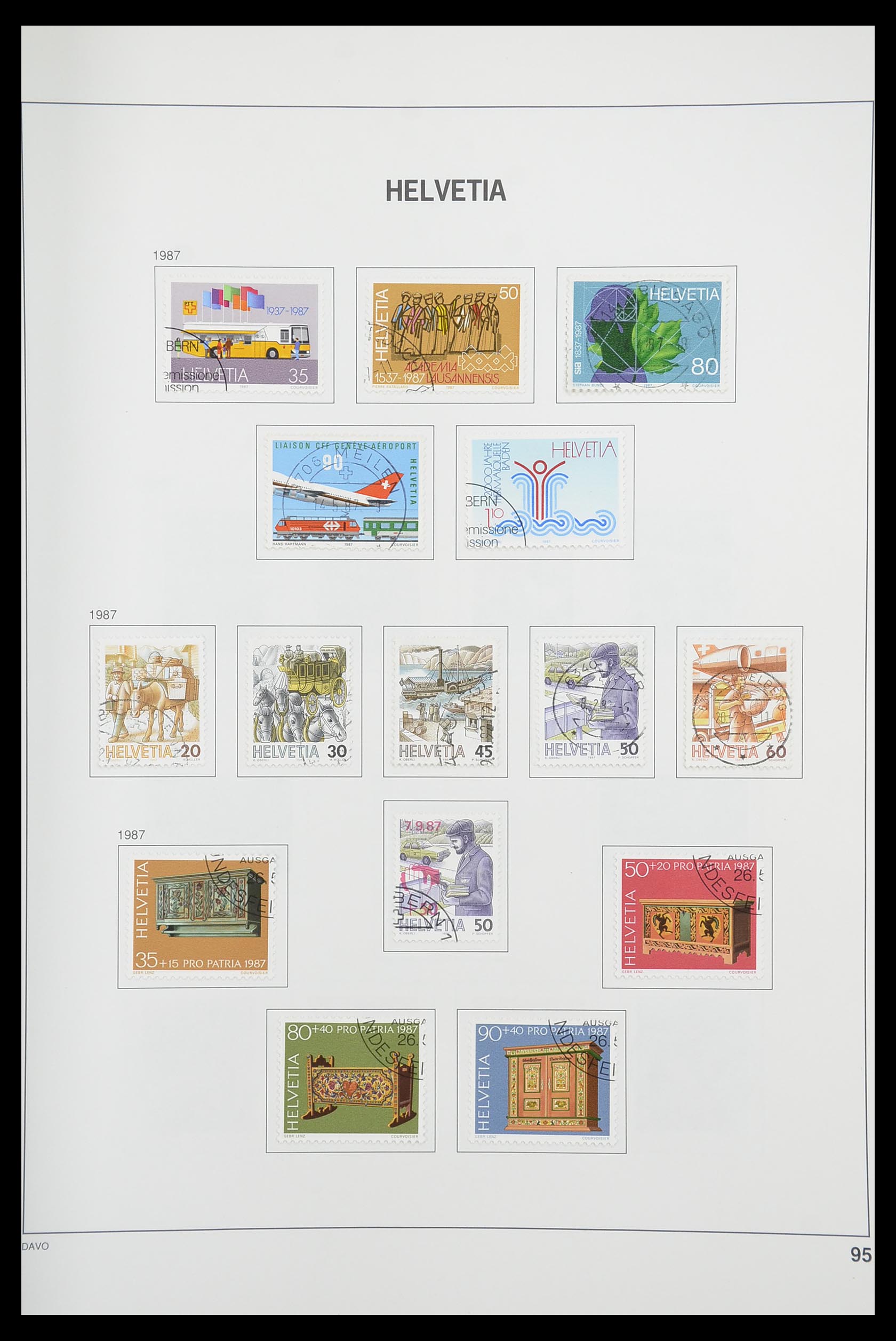 33925 093 - Stamp collection 33925 Switzerland 1854-1991.