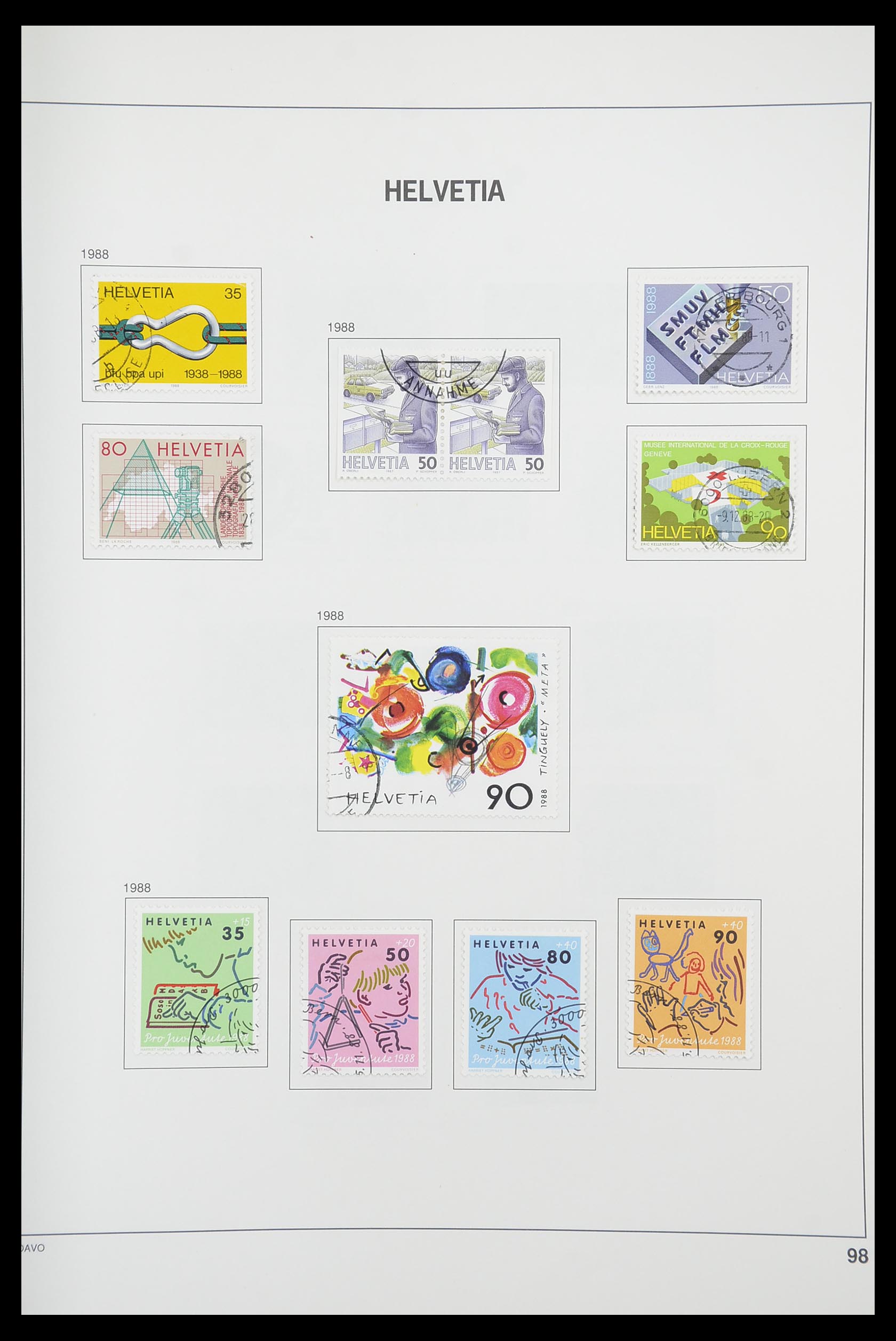 33925 096 - Stamp collection 33925 Switzerland 1854-1991.