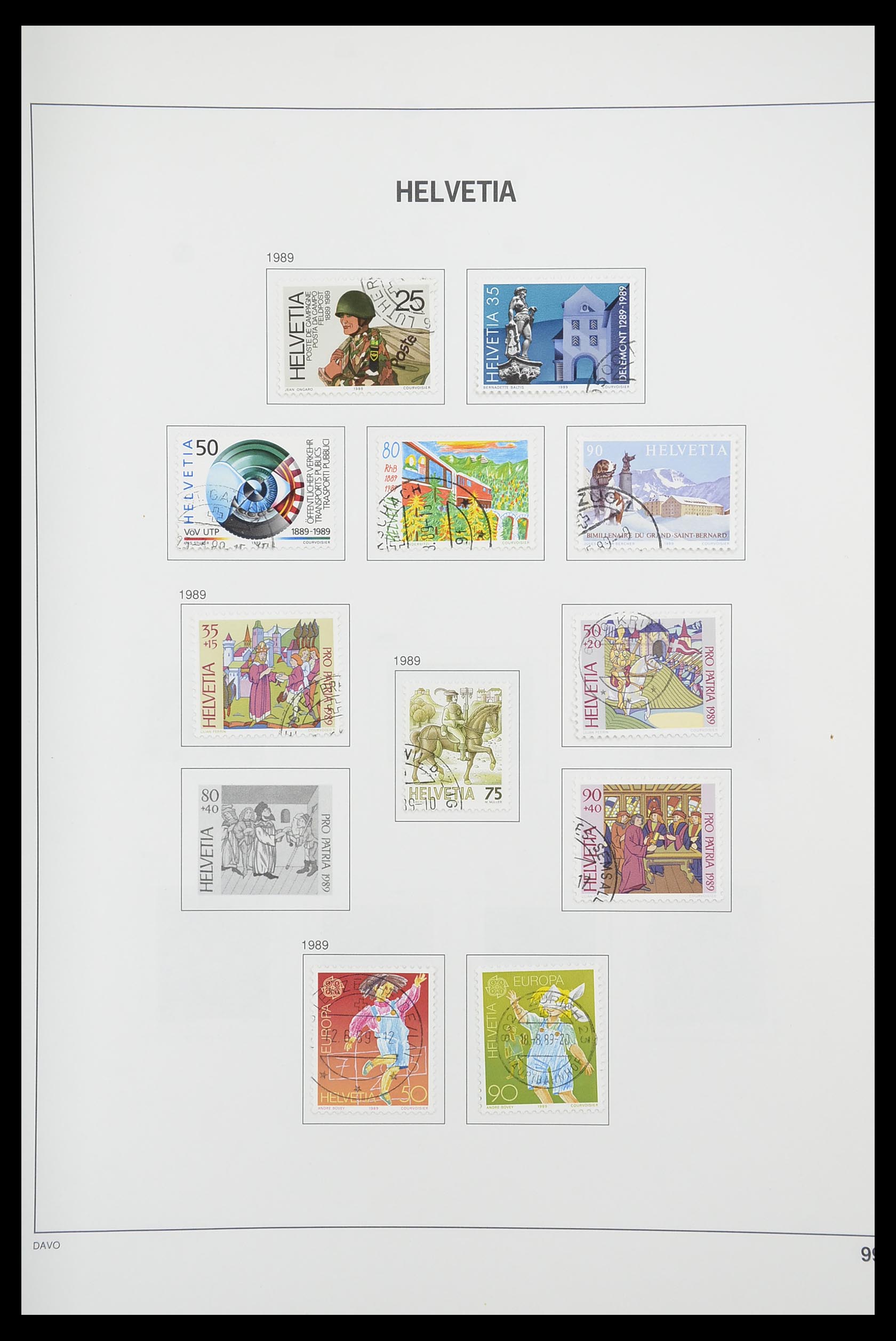 33925 097 - Stamp collection 33925 Switzerland 1854-1991.