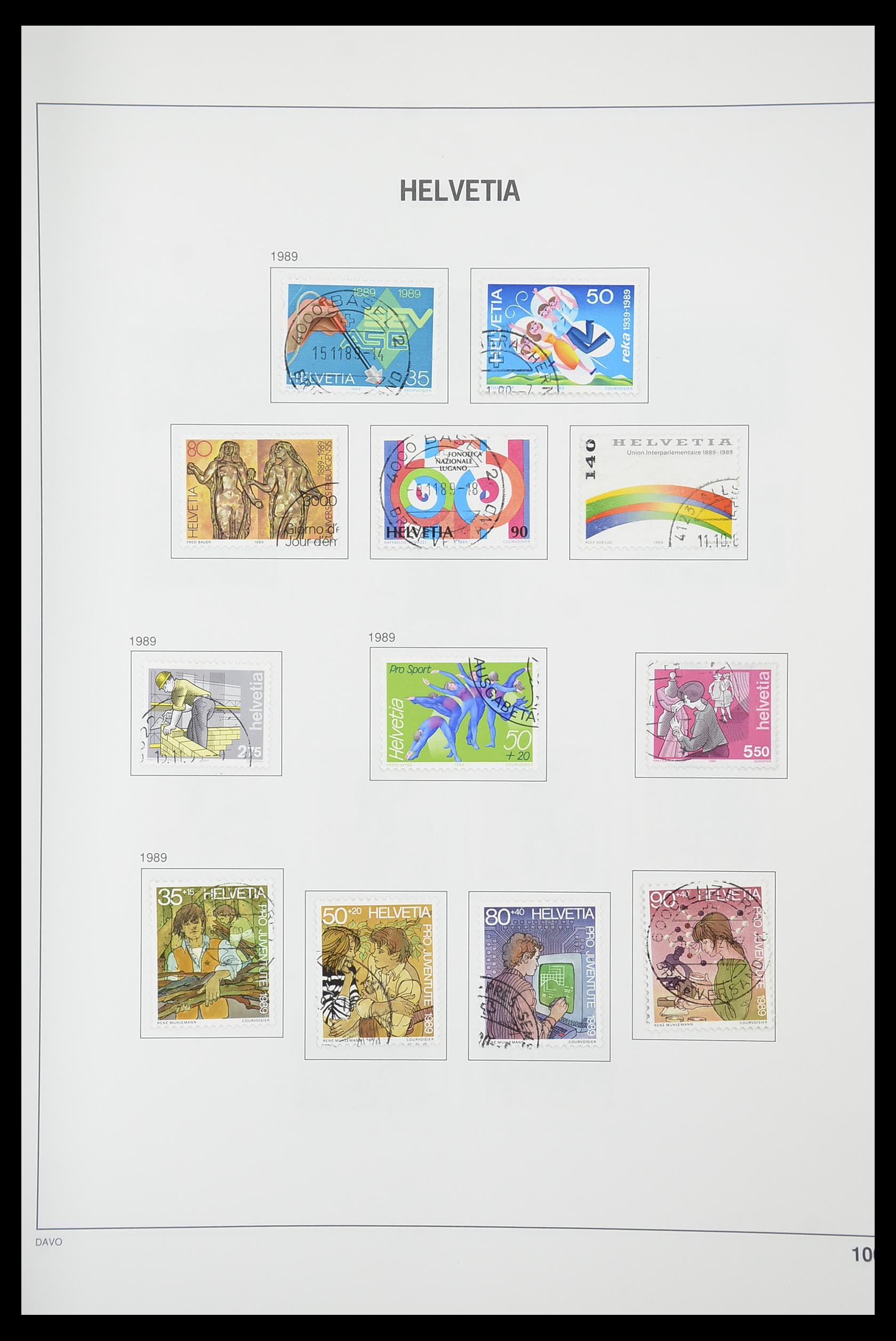33925 098 - Stamp collection 33925 Switzerland 1854-1991.