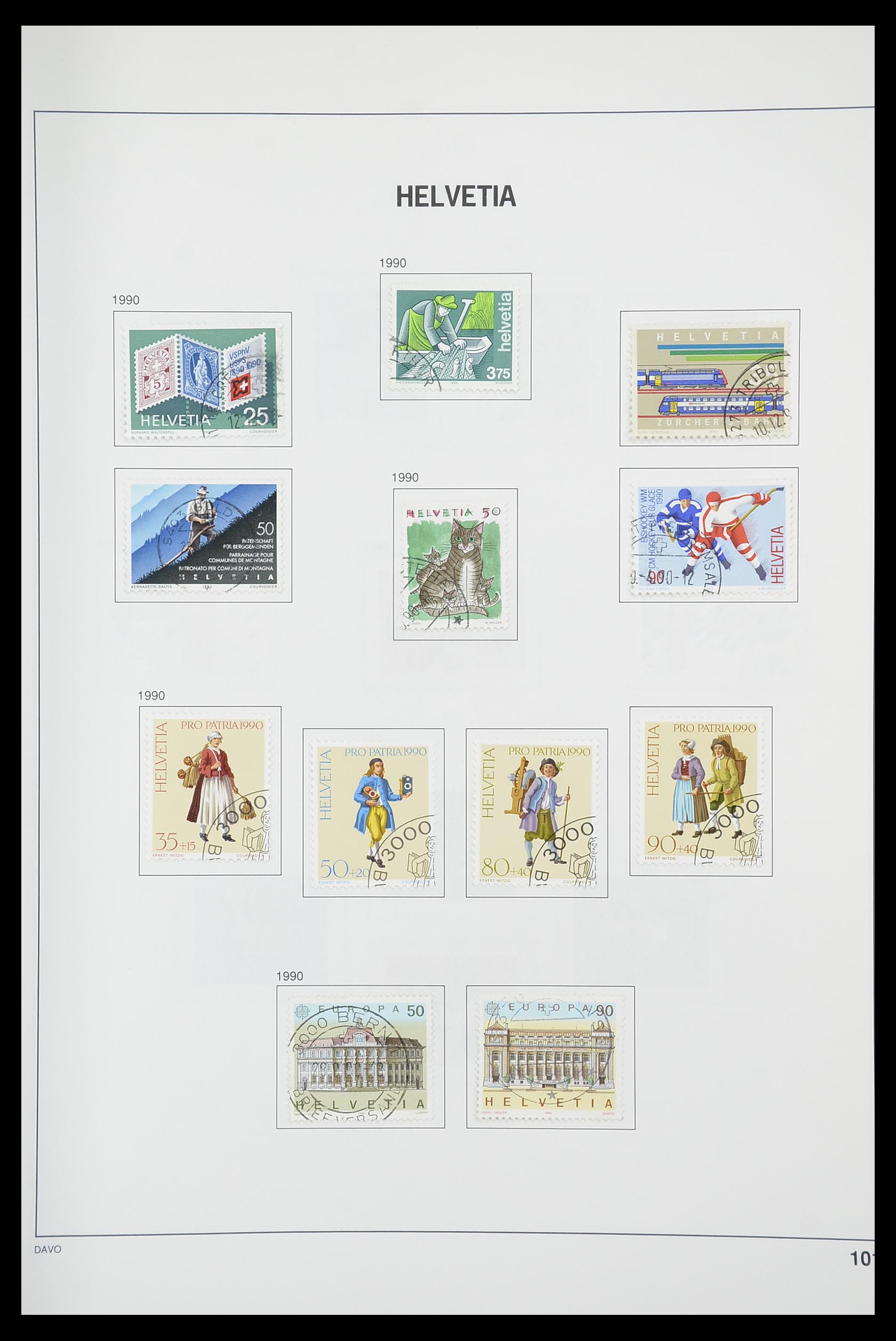 33925 099 - Stamp collection 33925 Switzerland 1854-1991.